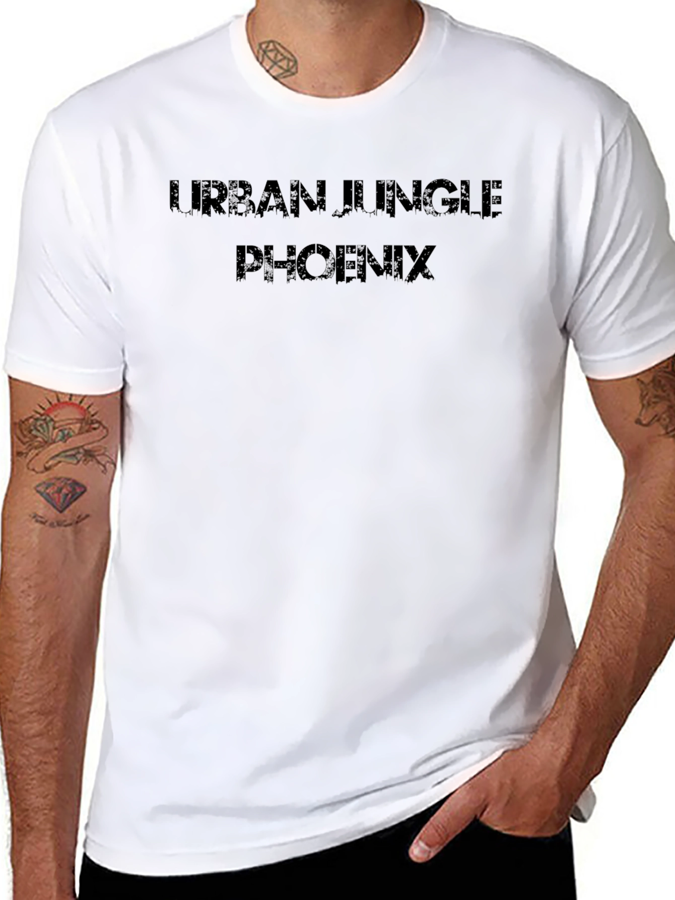 Urban Jungle Phoenix Black T-Shirt