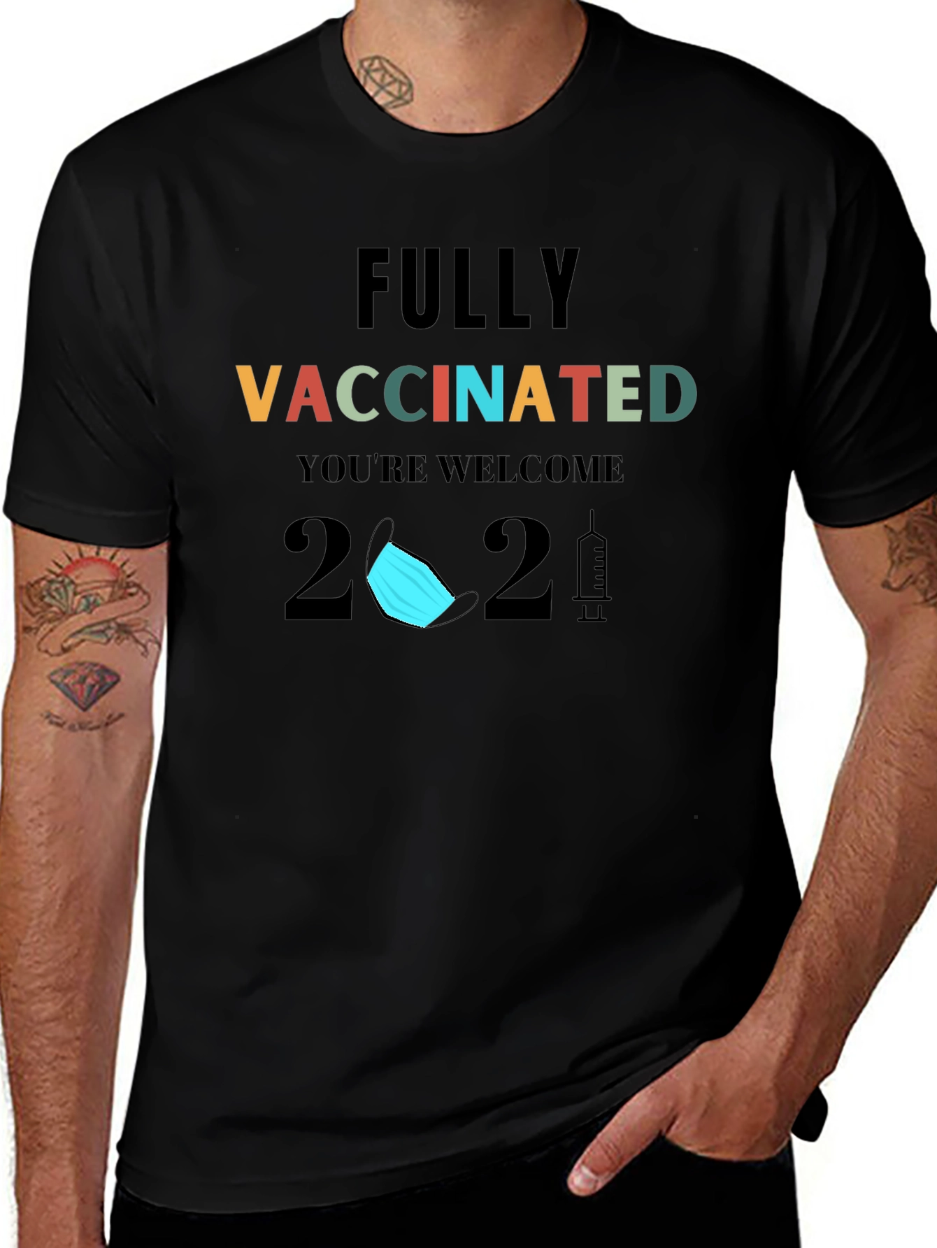 Fully Vaccinated 2021 Graphic T-Shirt