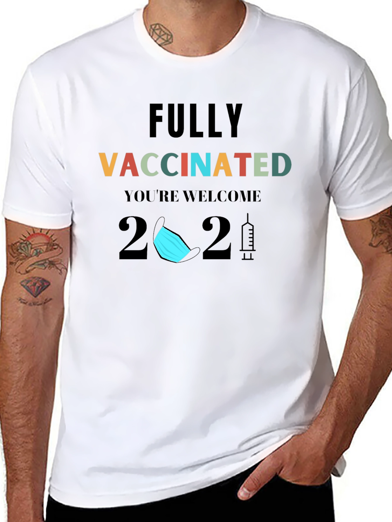 Fully Vaccinated 2021 Graphic T-Shirt