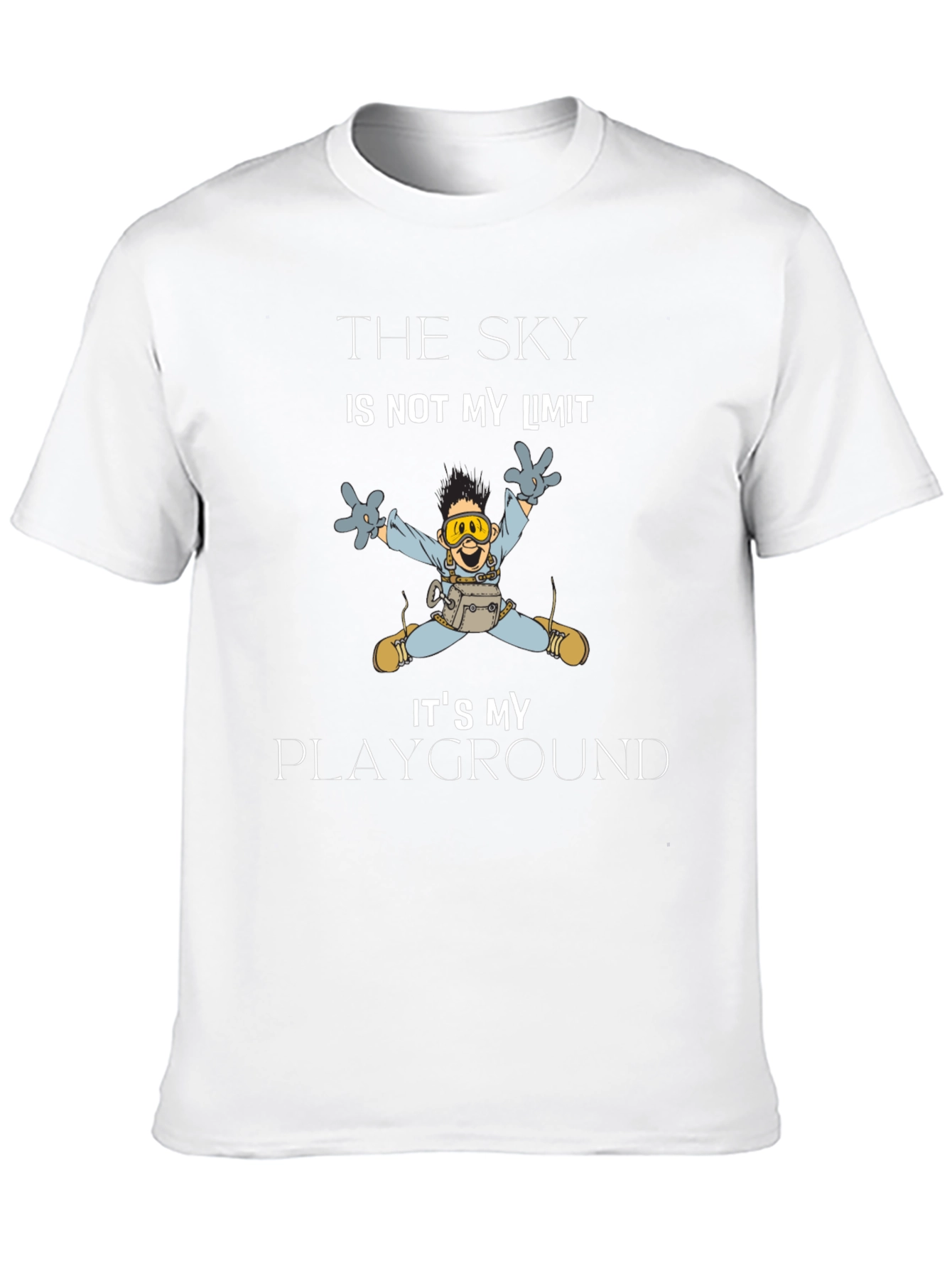 Skydiving Cartoon Graphic Tee