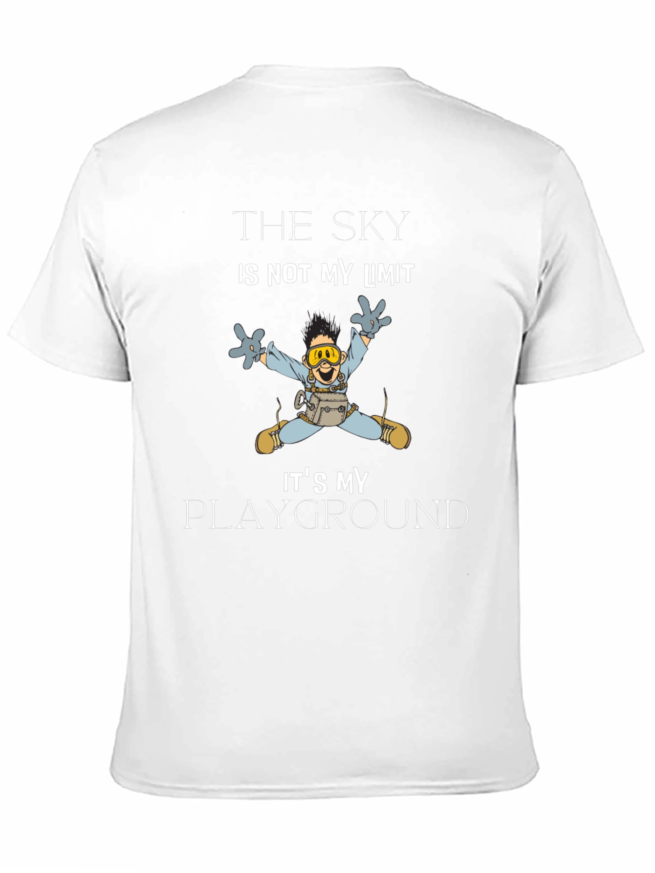 Skydiving Cartoon Graphic Tee
