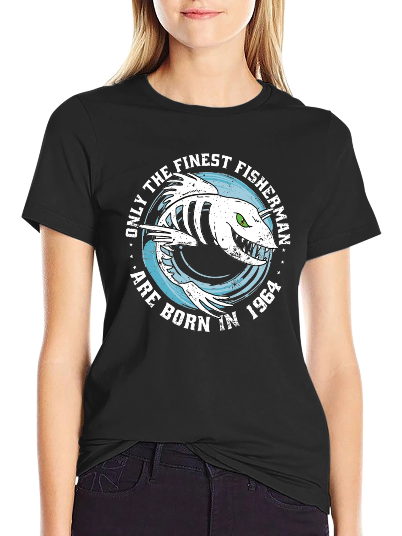 Finest Fisherman Born in 1964 T-Shirt