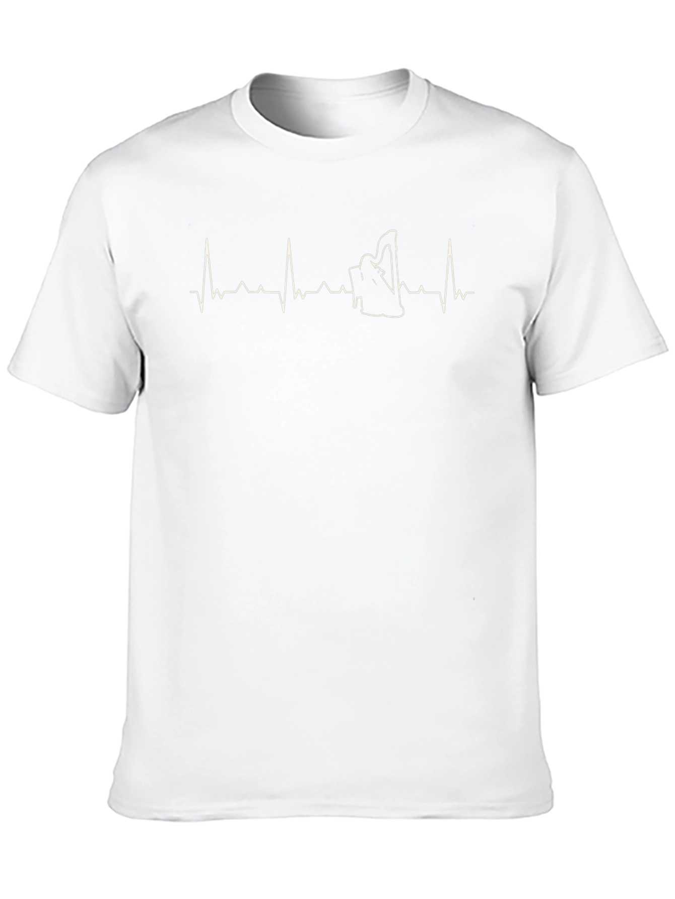 Harp Heartbeat T-Shirt - Musical ECG Tee