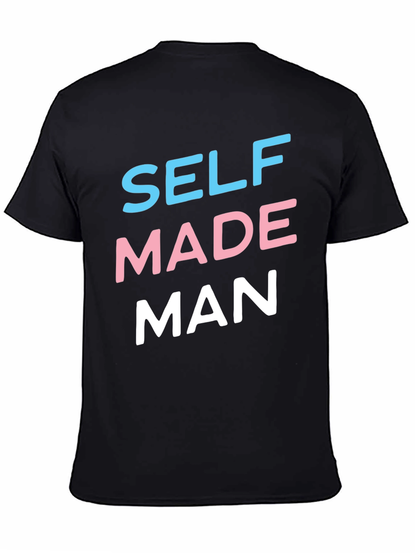 Self Made Man Graphic Tee - Black Casual T-Shirt