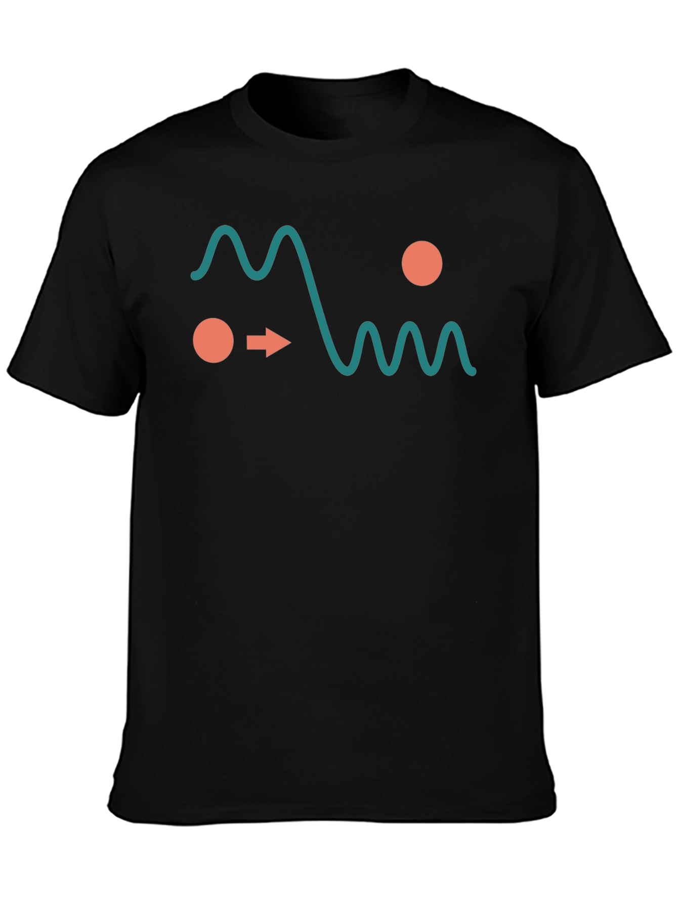 Black Graphic Tee - Data Transition Design