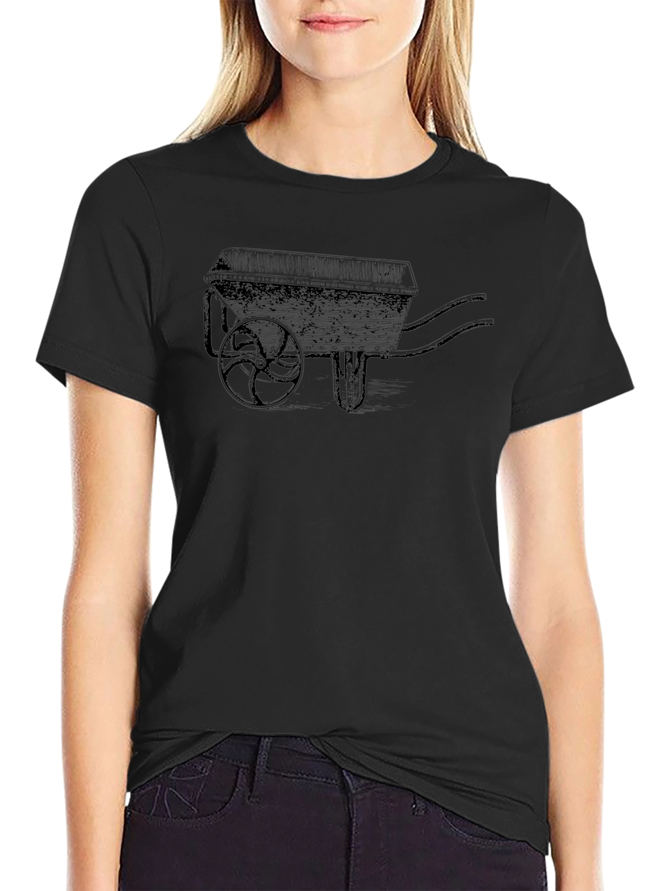 Wheelbarrow Graphic Tee - Black