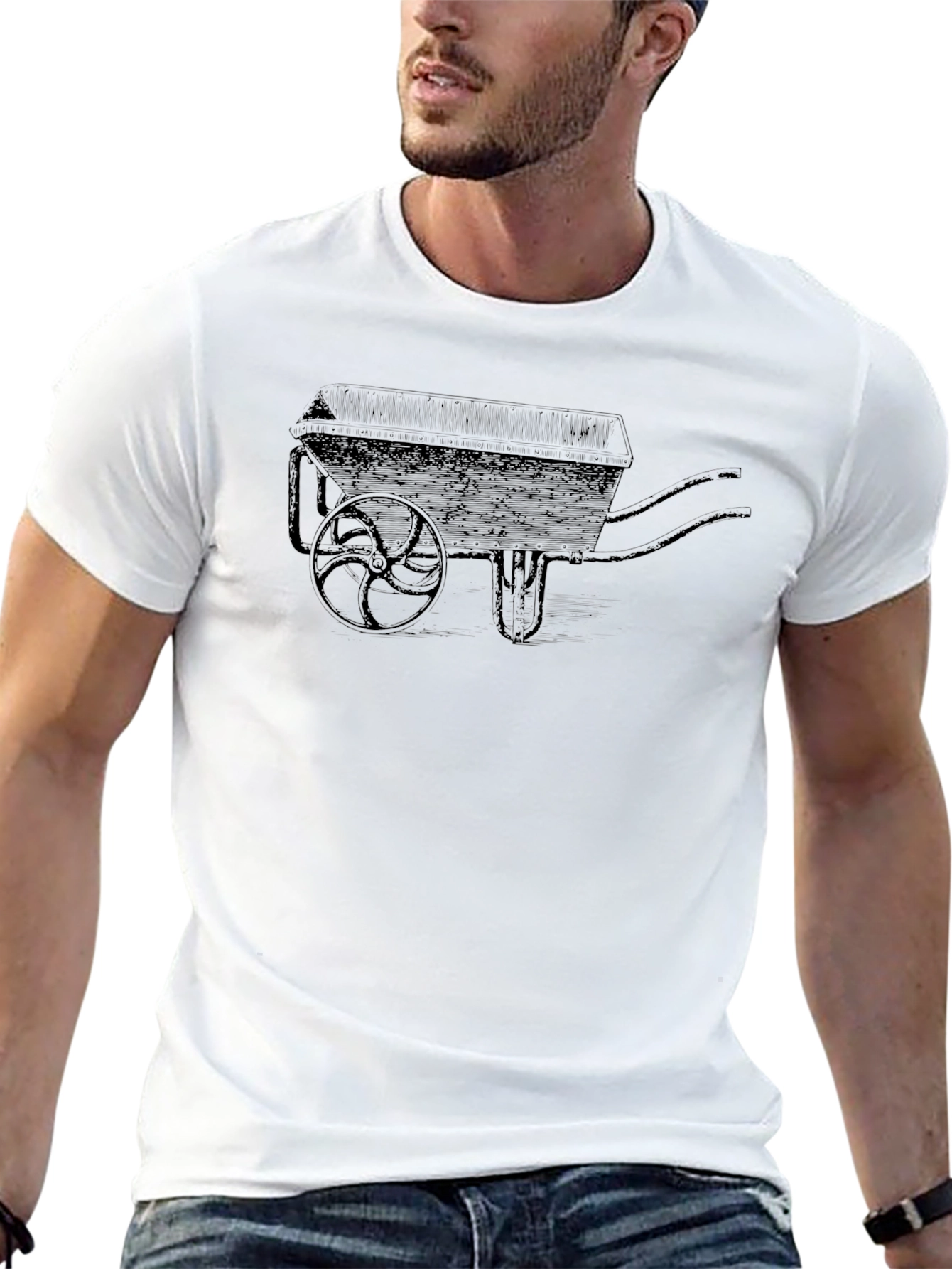 Wheelbarrow Graphic Tee - Black