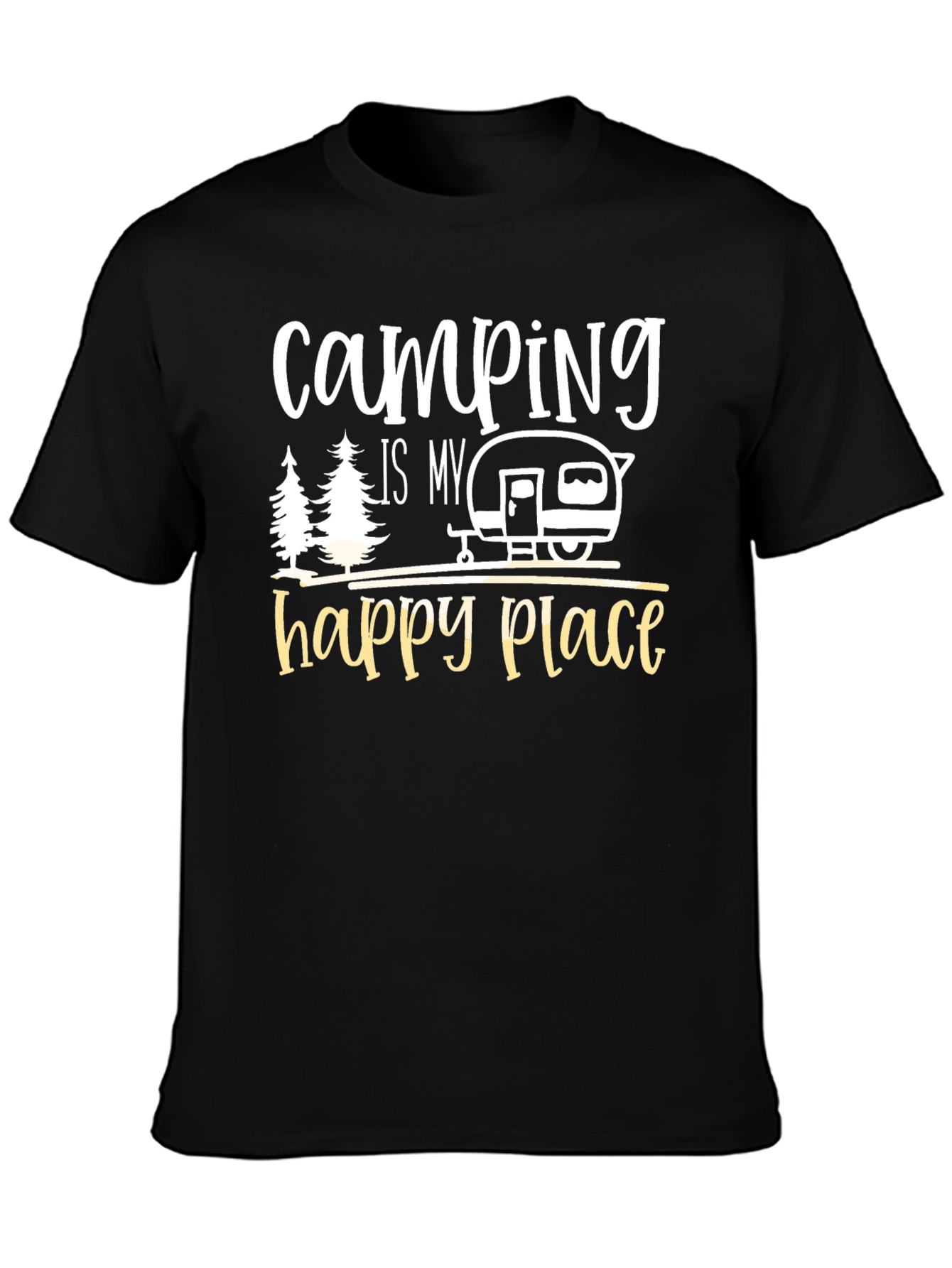 Camping Is My Happy Place Graphic Tee