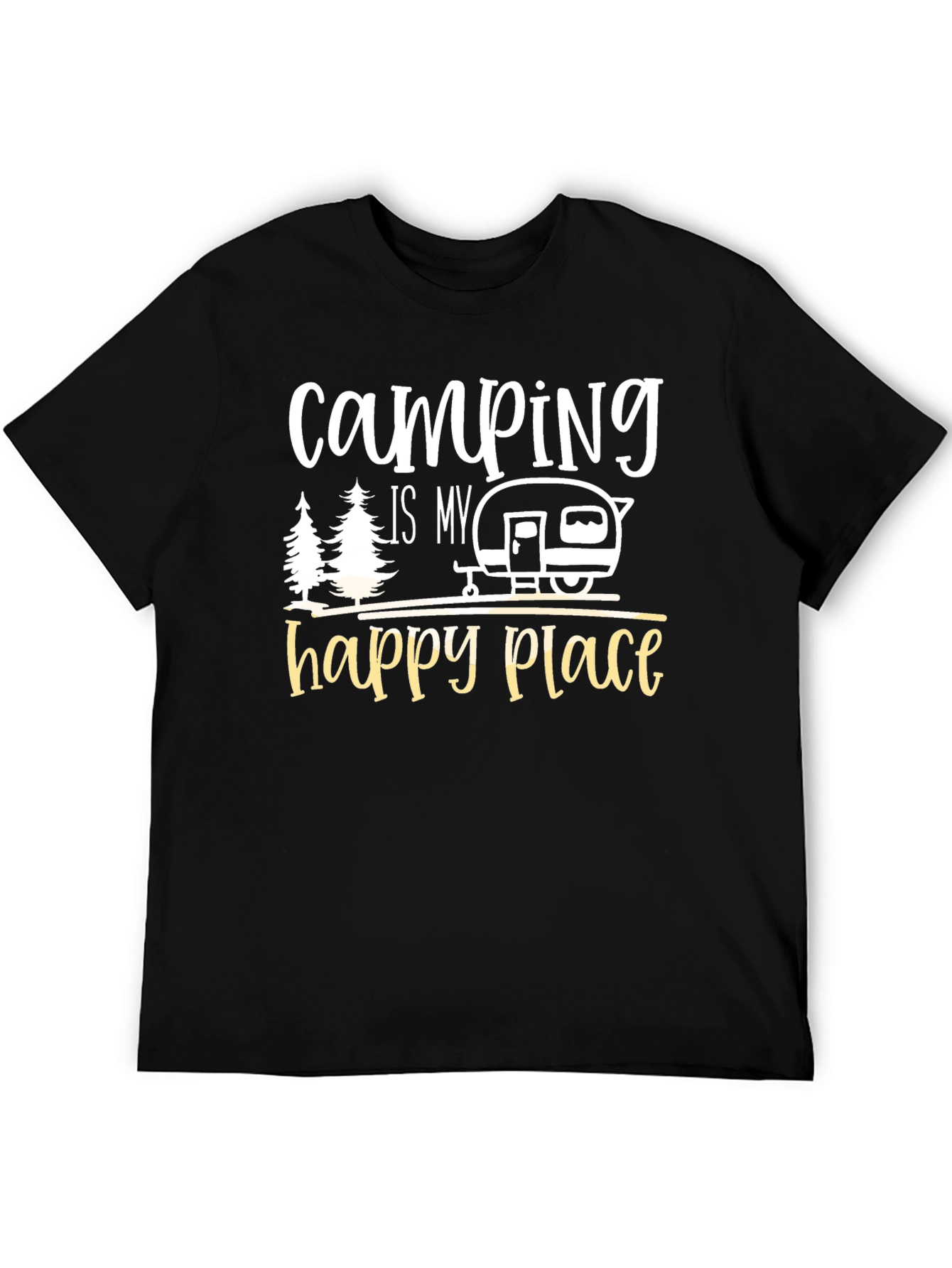Camping Is My Happy Place Graphic Tee