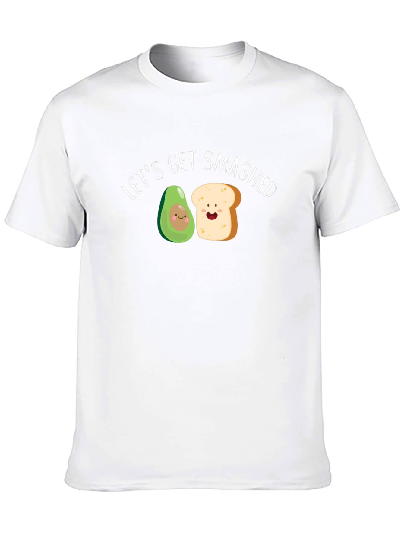 Lets Get Smashed Avocado Toast Funny Graphic Tee