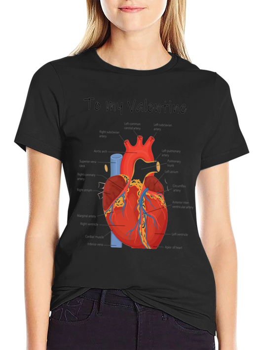 Anatomical Heart Valentines Day T-Shirt