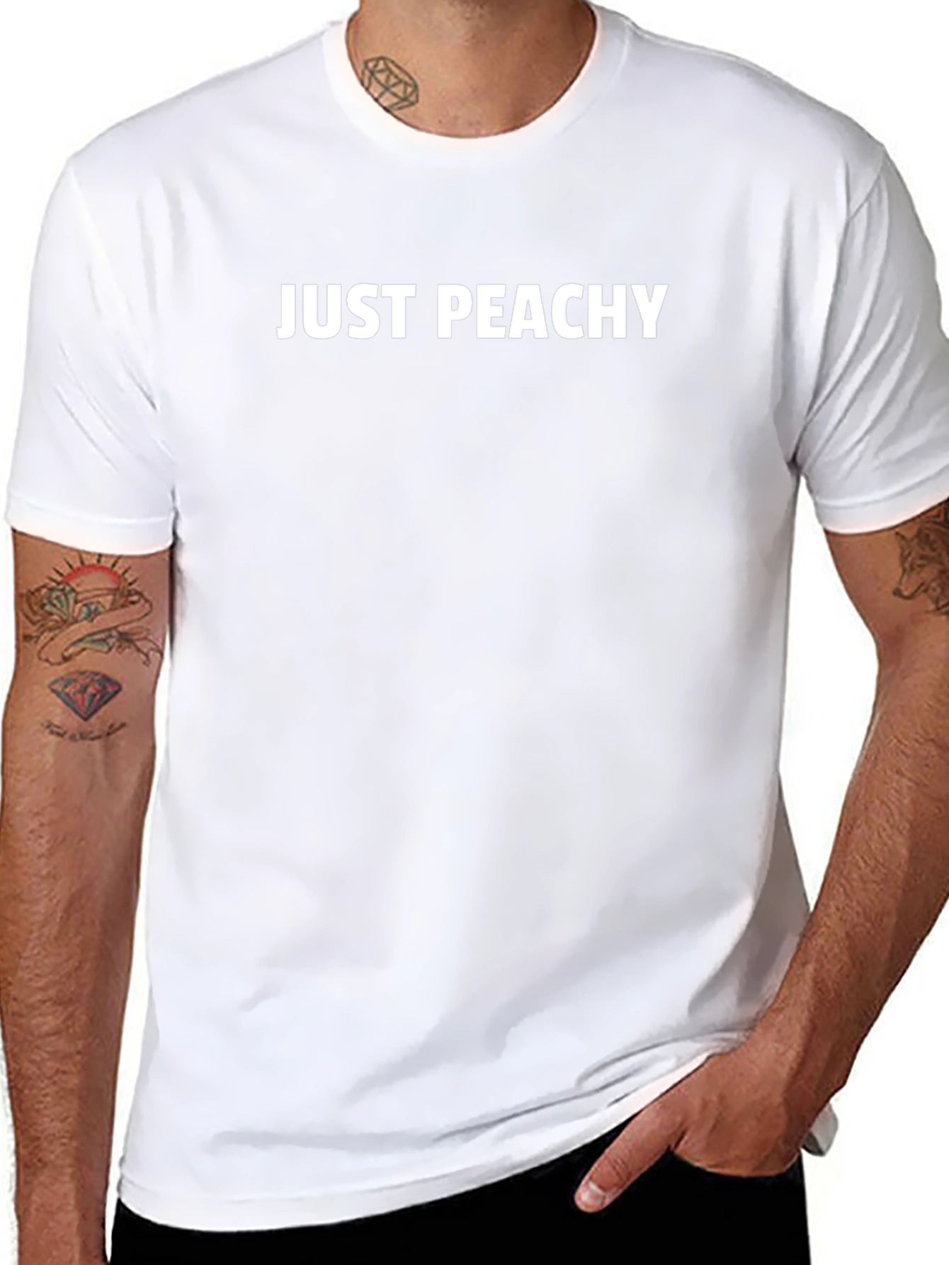 Just Peachy Graphic T-Shirt - Black