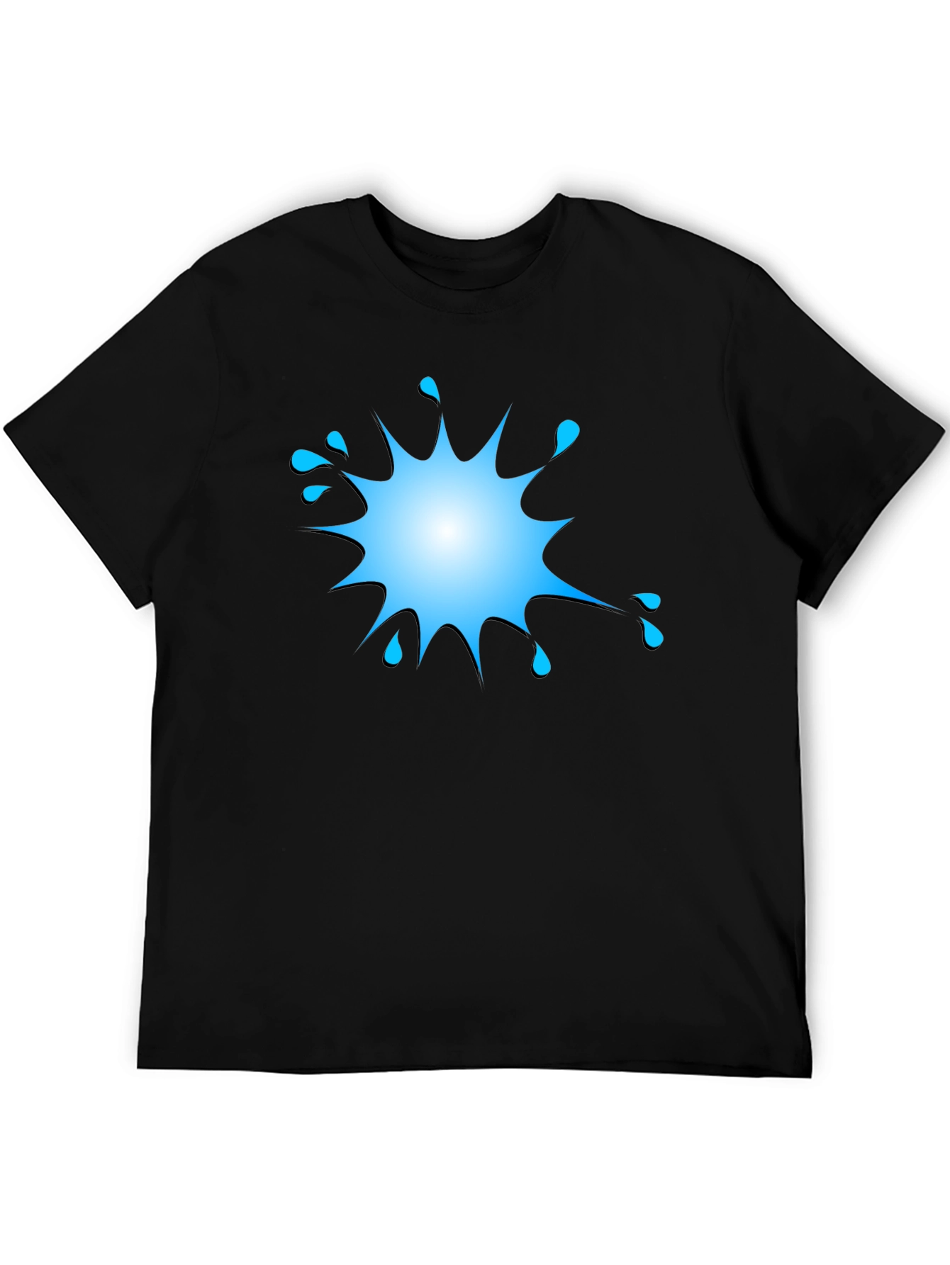 Splash Graphic Black Tee