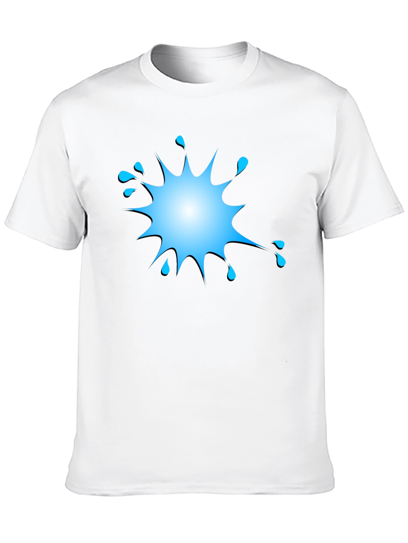 Splash Graphic Black Tee