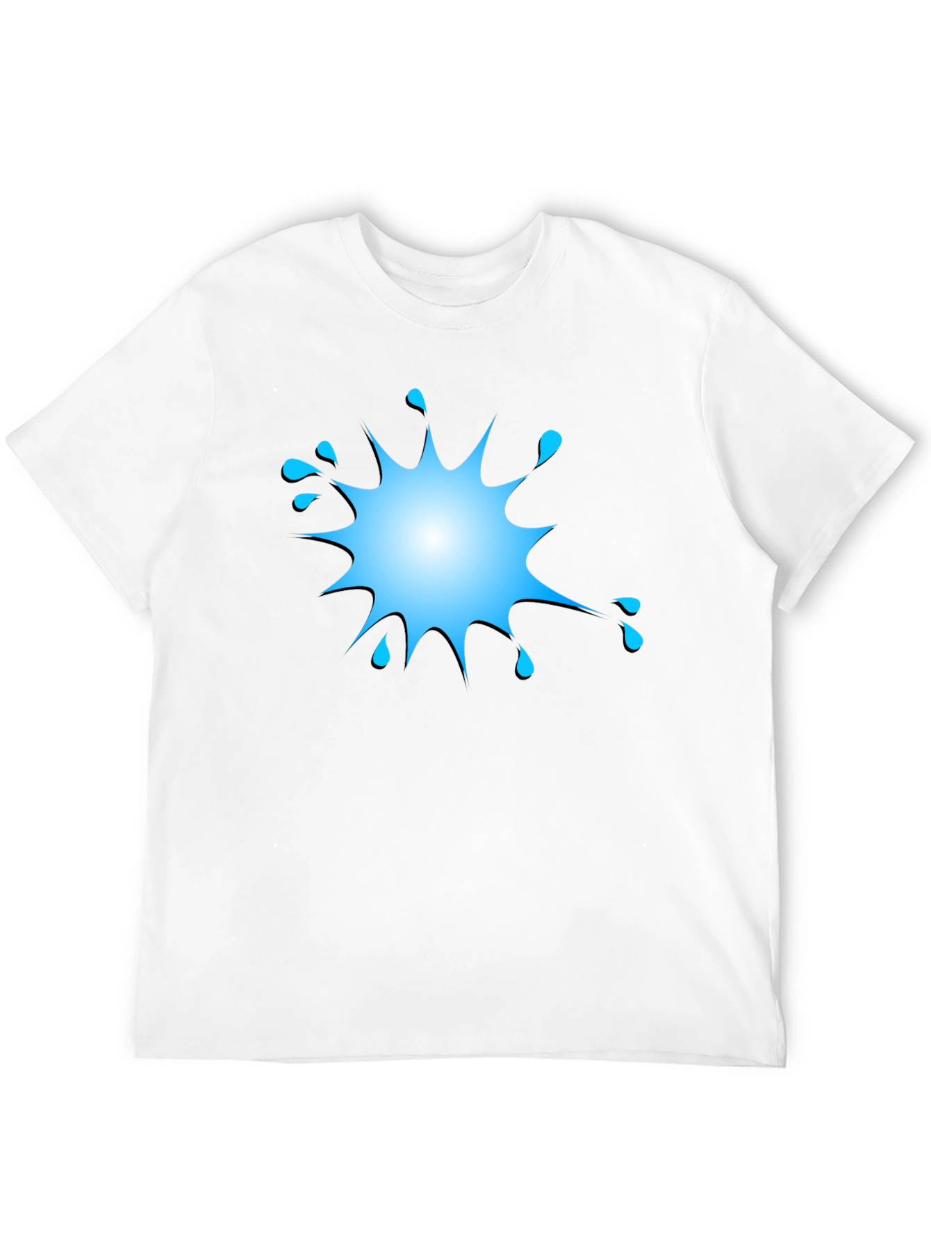 Splash Graphic Black Tee