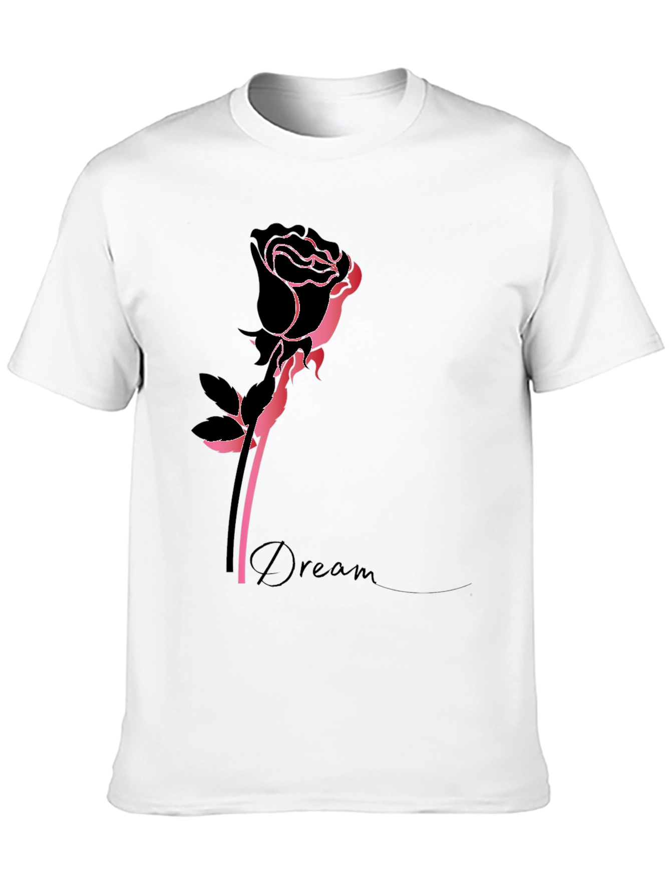 Black Rose Dream T-Shirt - Stylish Graphic Tee