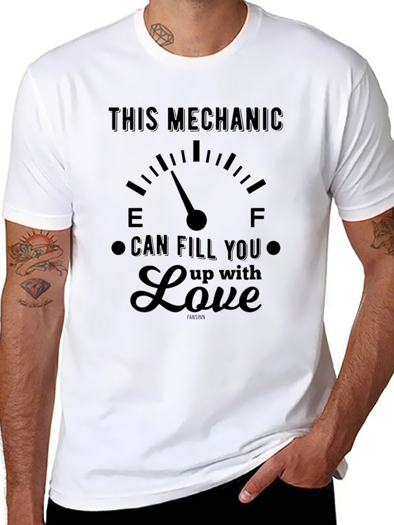 Mechanic Love T-Shirt - Fill Up With Love