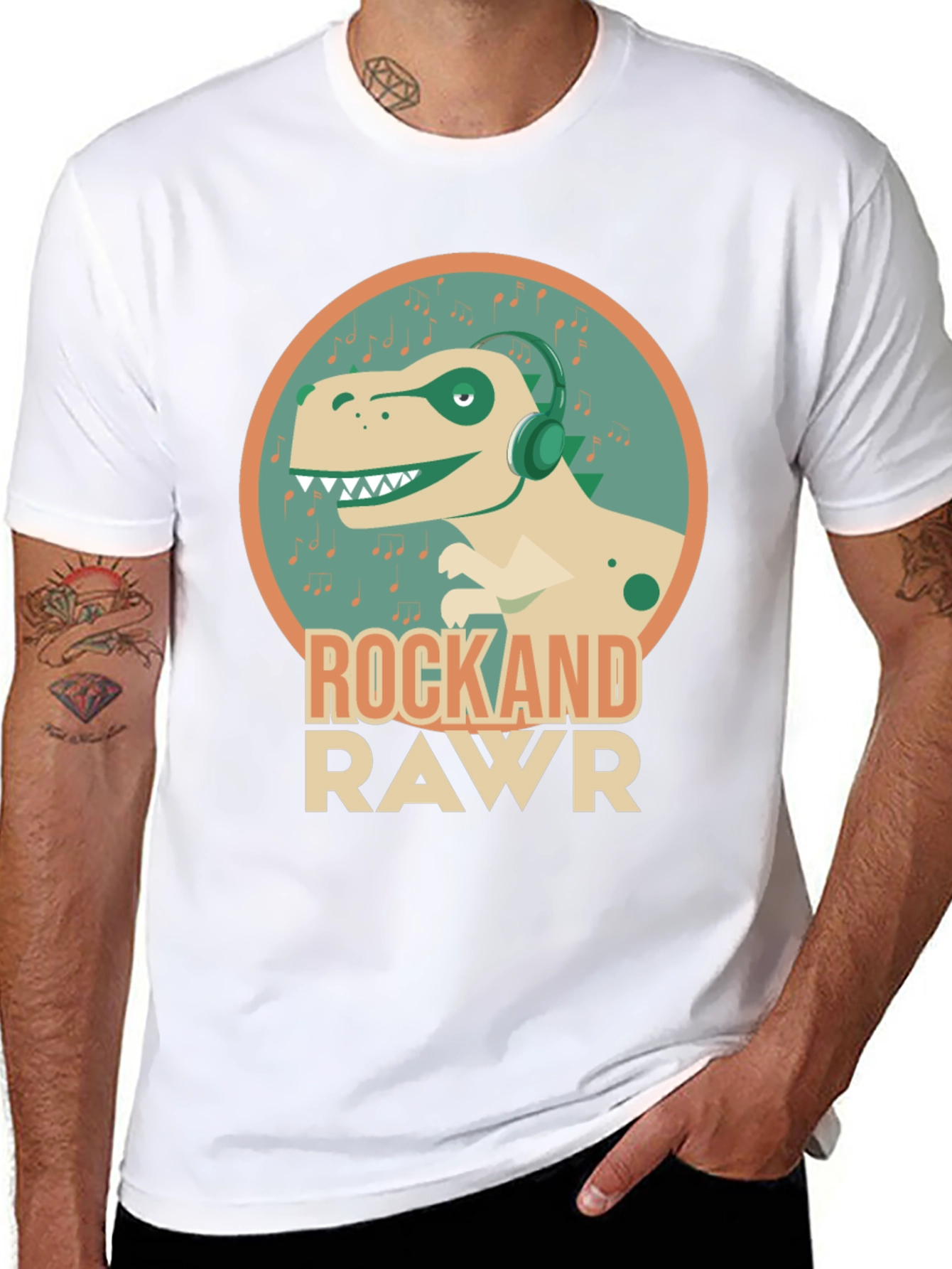 Rock and Rawr Dinosaur T-Shirt