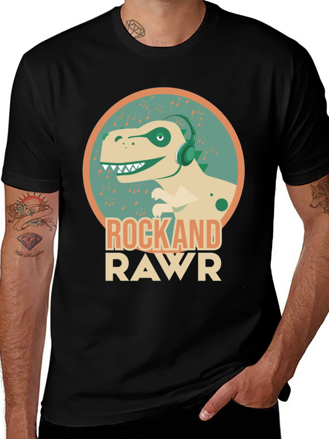 Rock and Rawr Dinosaur T-Shirt