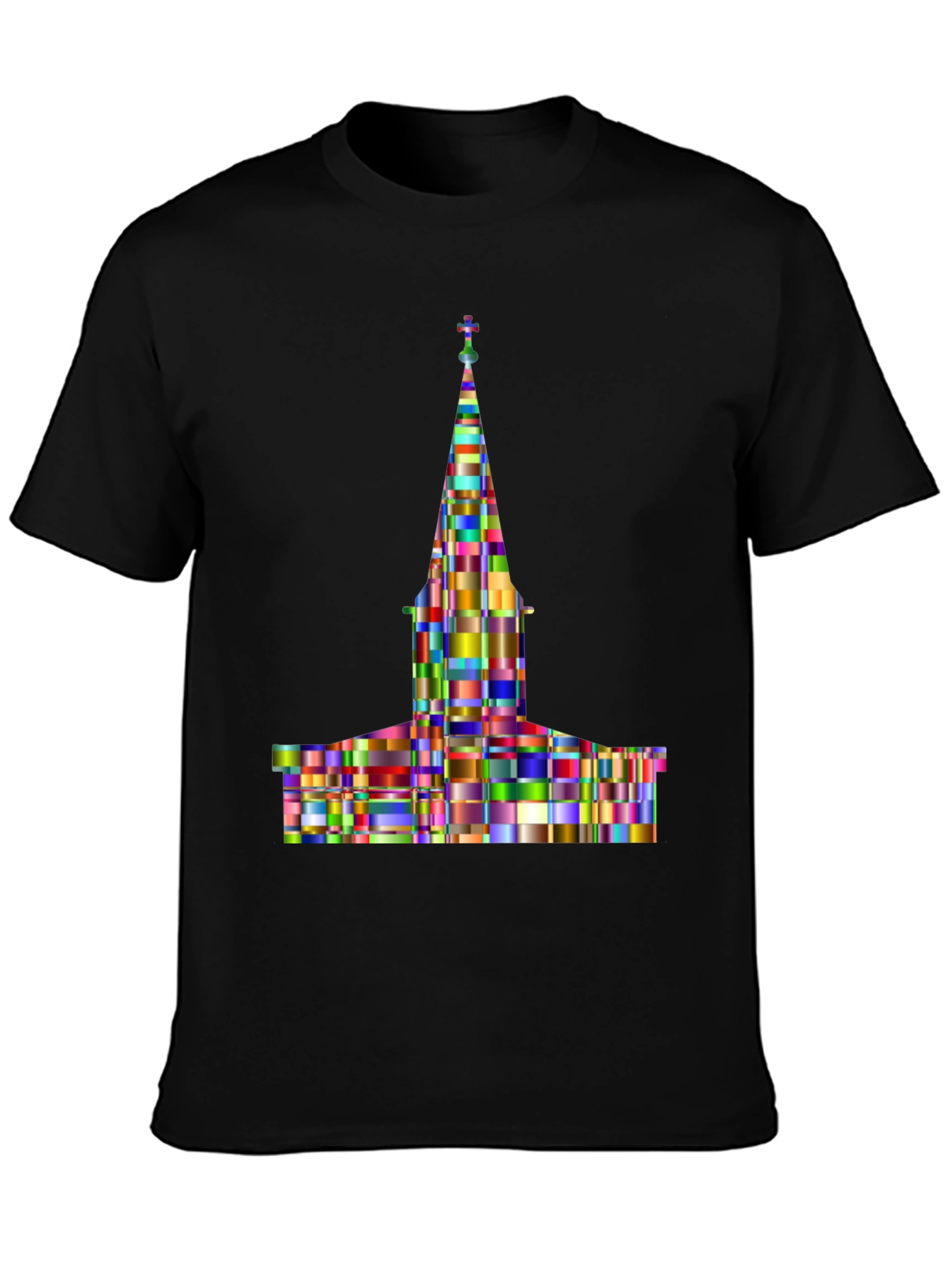 Colorful Church Graphic T-Shirt