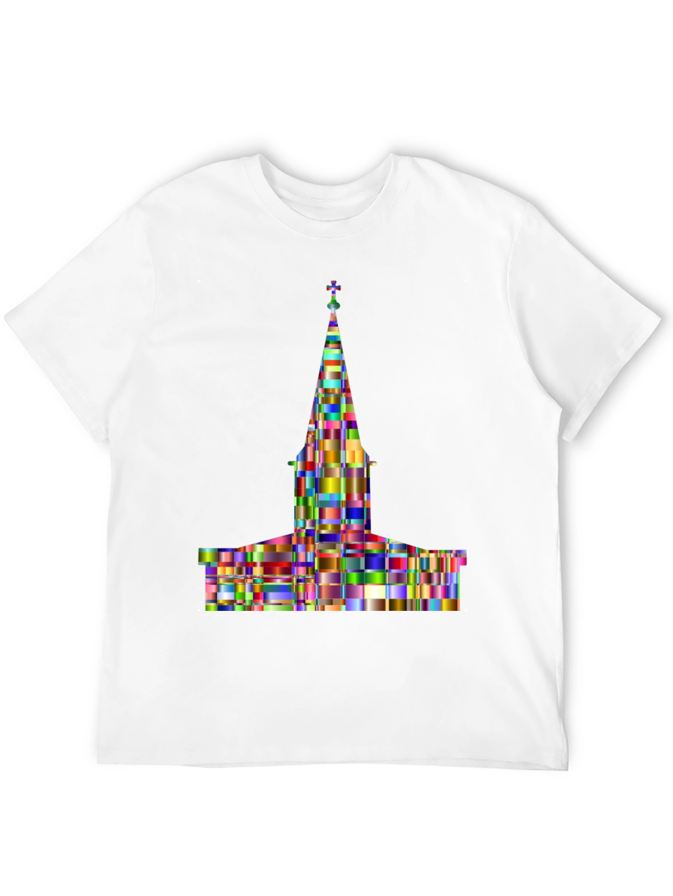 Colorful Church Graphic T-Shirt