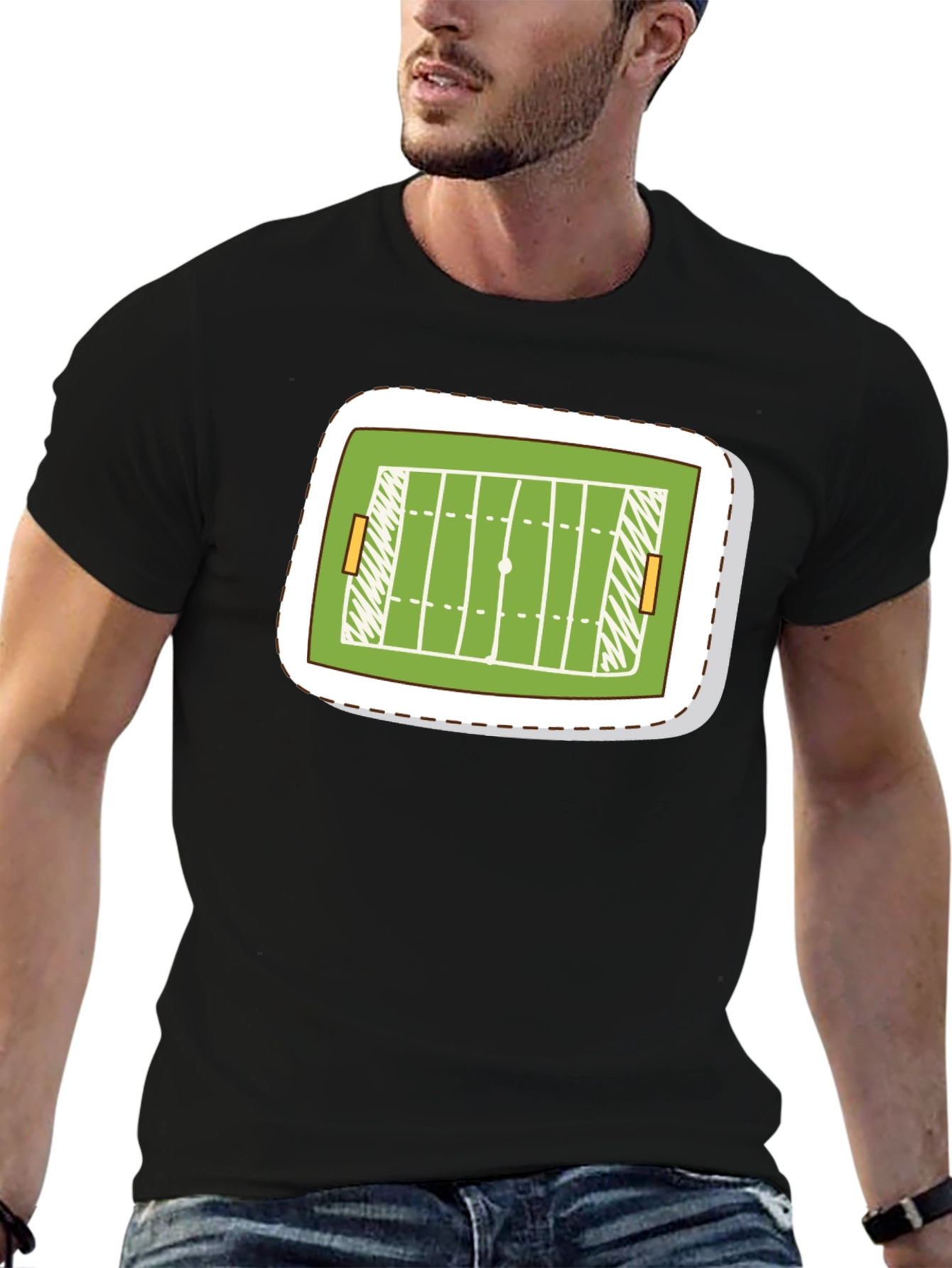 Football Field T-Shirt - Touchdown Style!