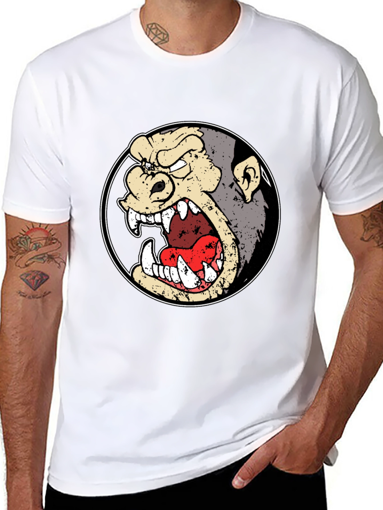 Graphic Tee: Angry Gorilla Design