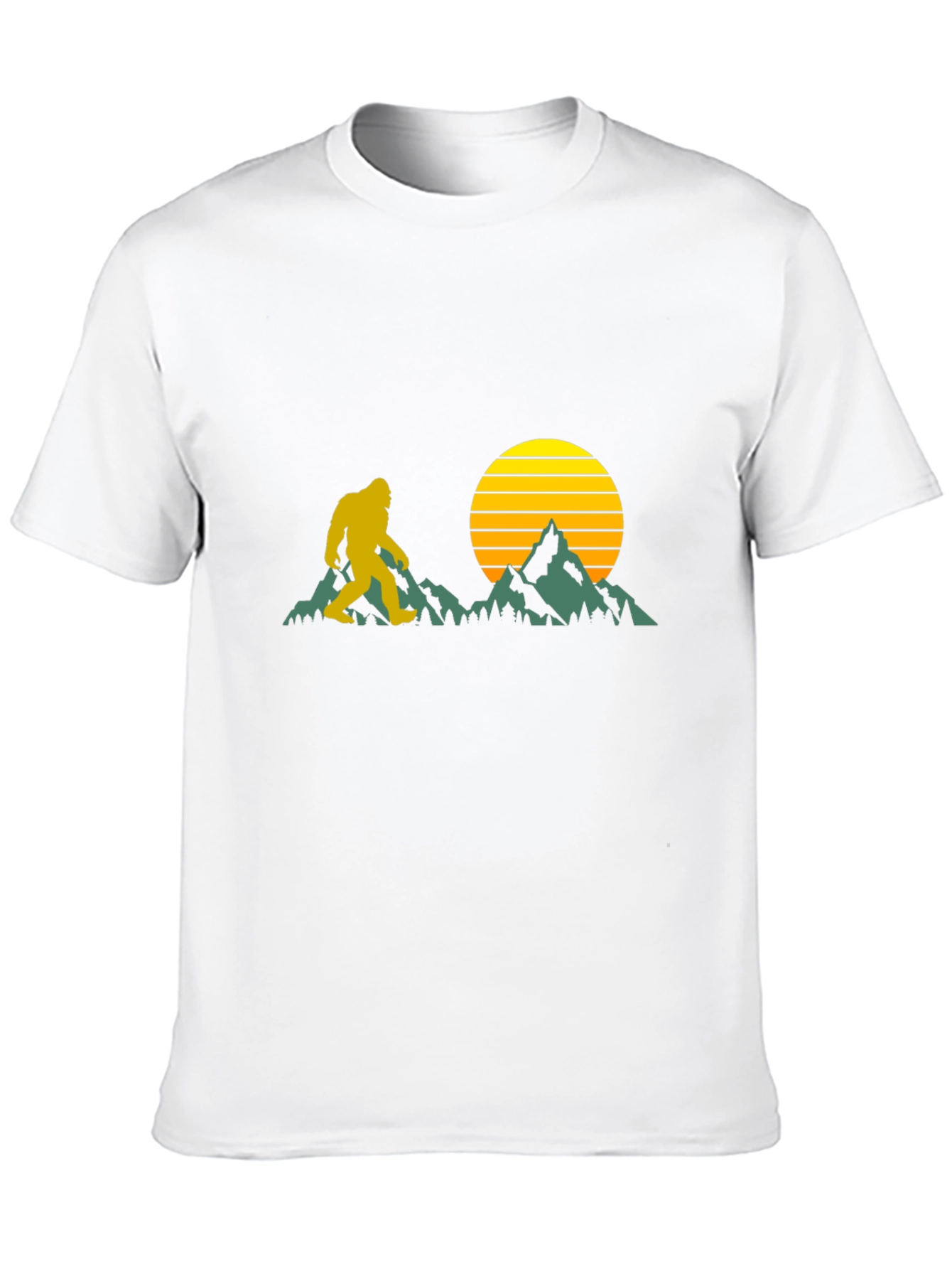 Bigfoot Sunset Black T-Shirt