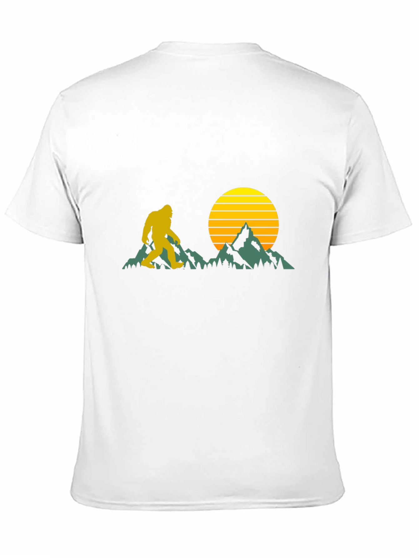 Bigfoot Sunset Black T-Shirt