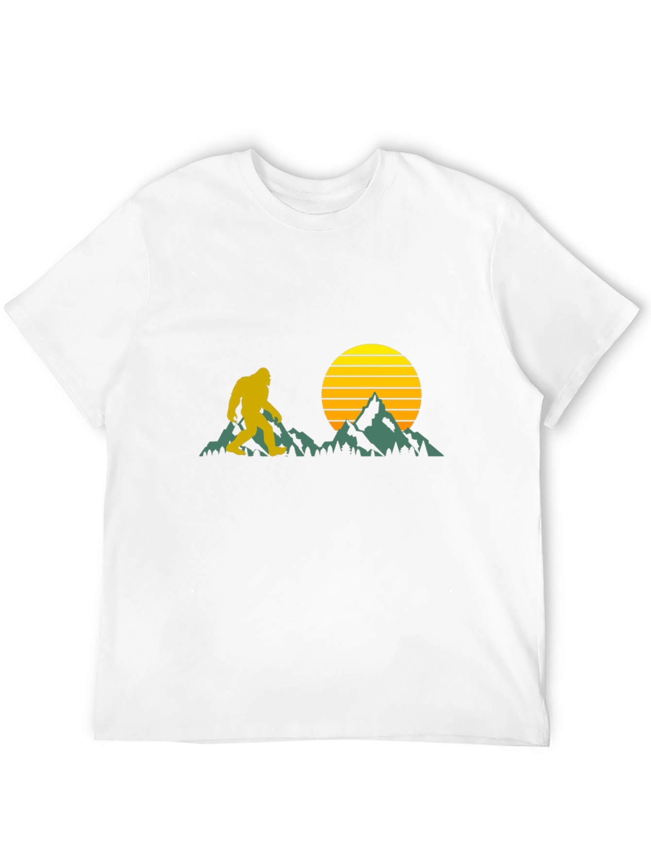 Bigfoot Sunset Black T-Shirt