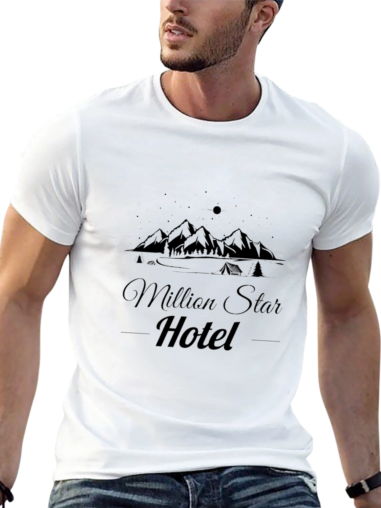 Million Star Hotel Graphic Tee - Camping Shirt
