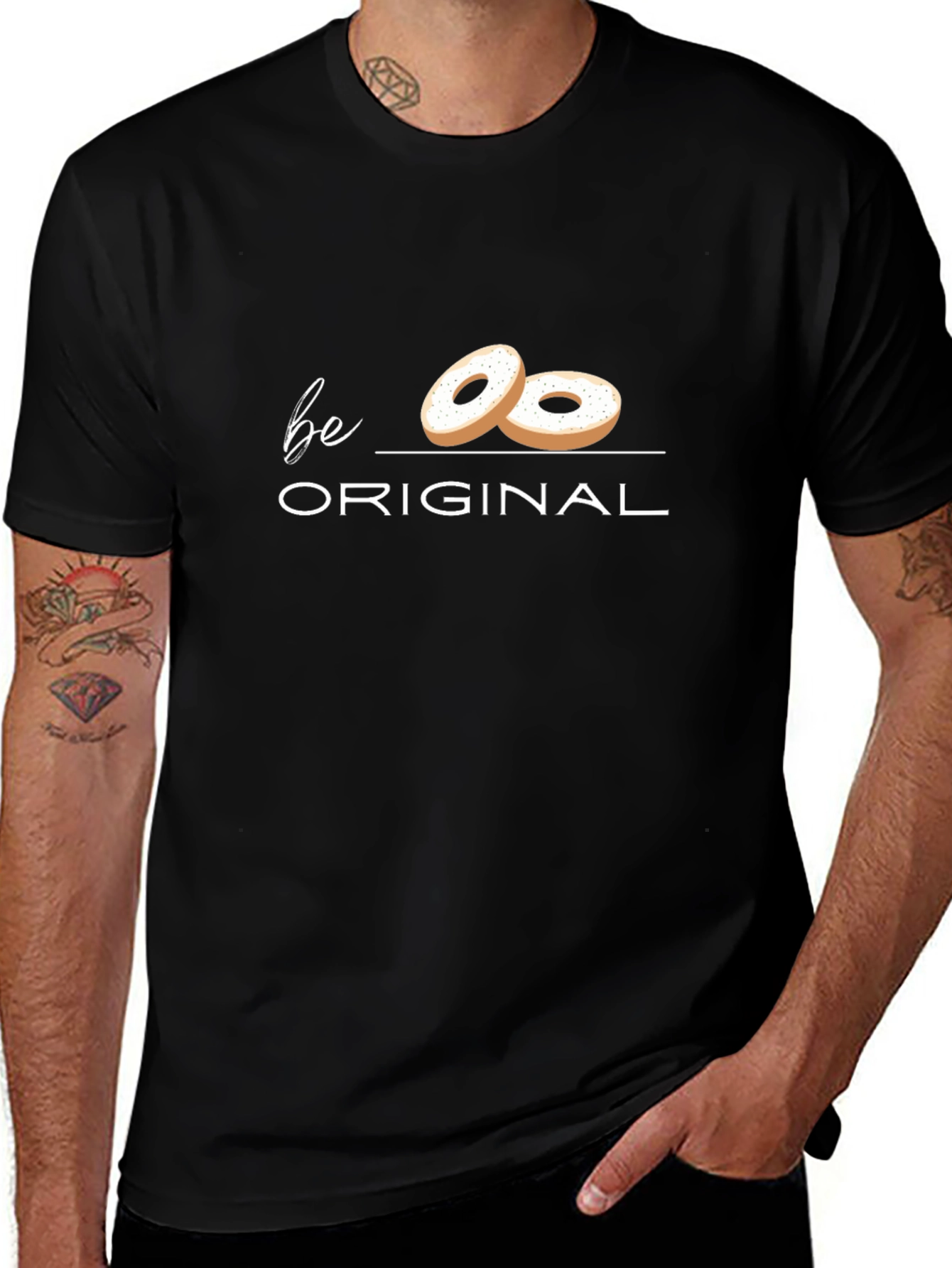 Be Original Bagel Graphic T-Shirt