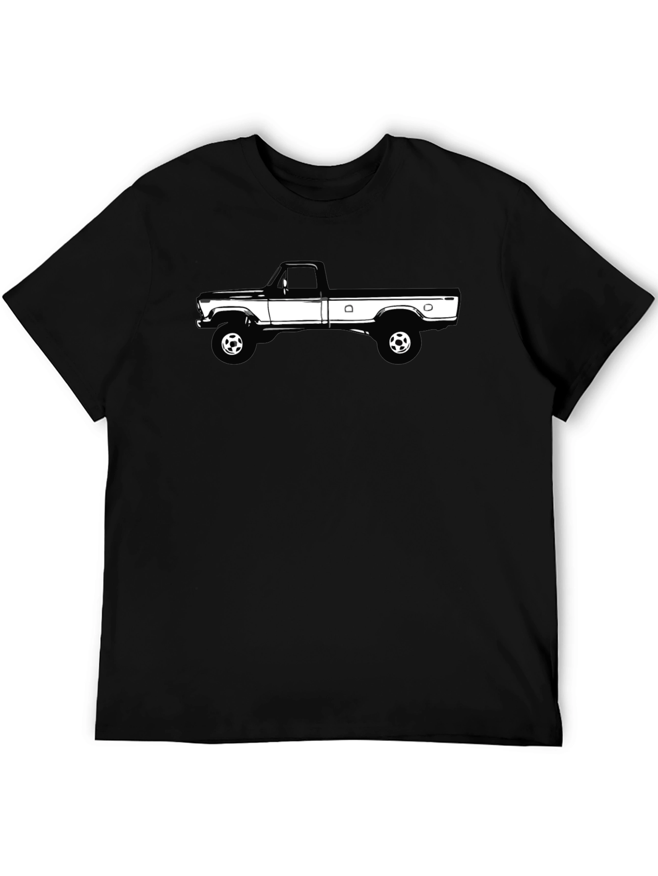 Black Truck Graphic T-Shirt for Men