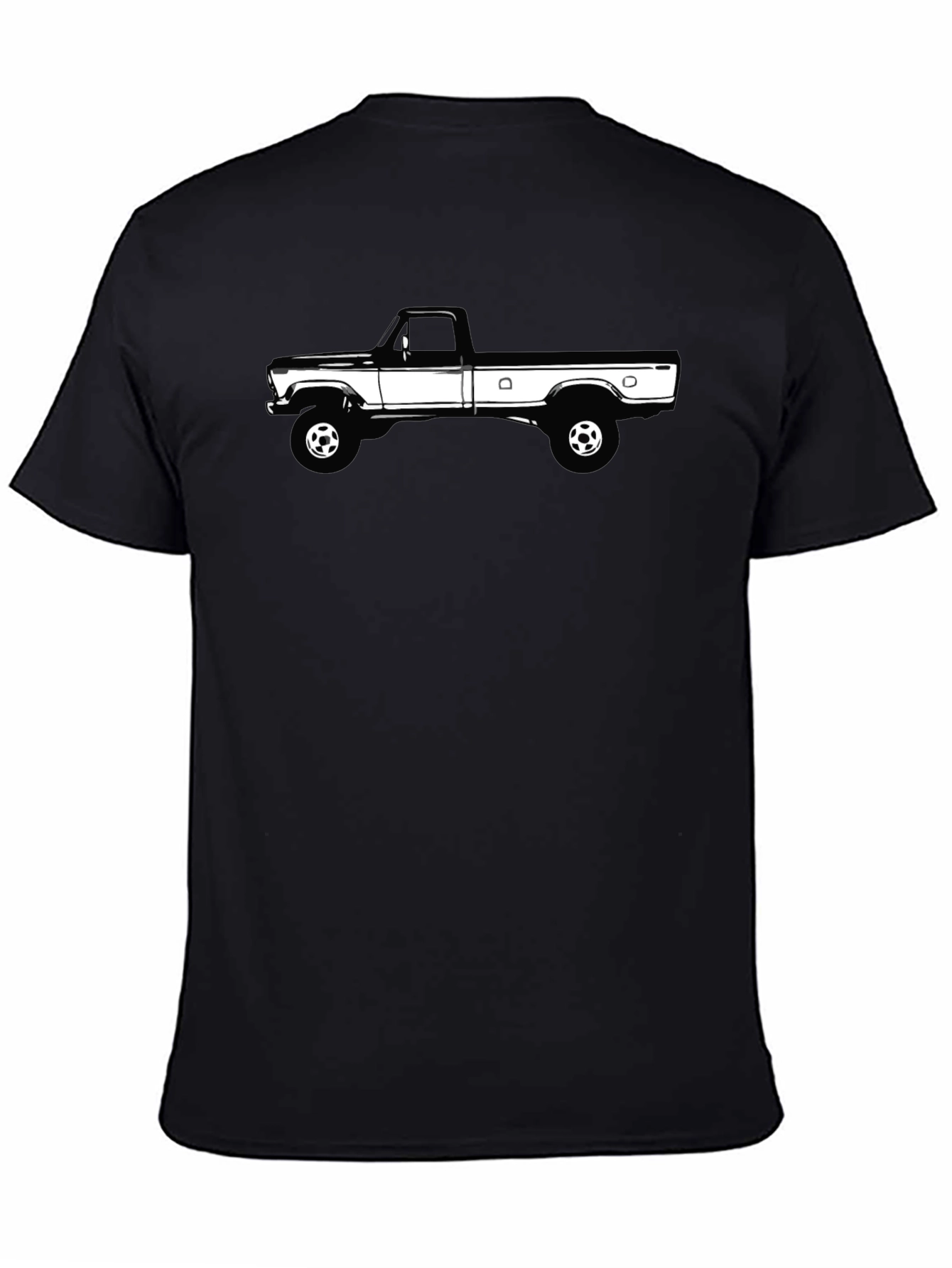 Black Truck Graphic T-Shirt for Men