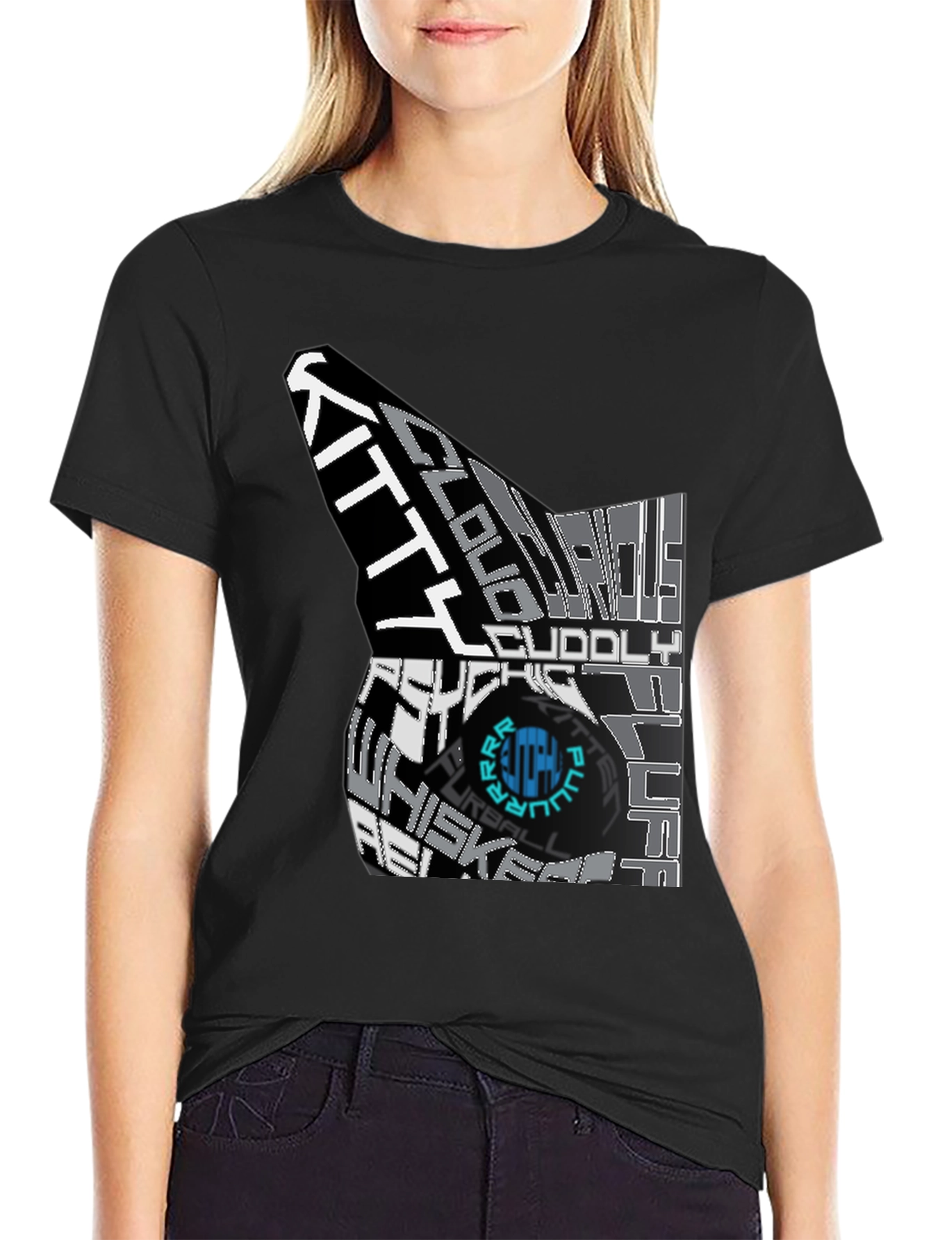 Cool Cat Typography T-Shirt