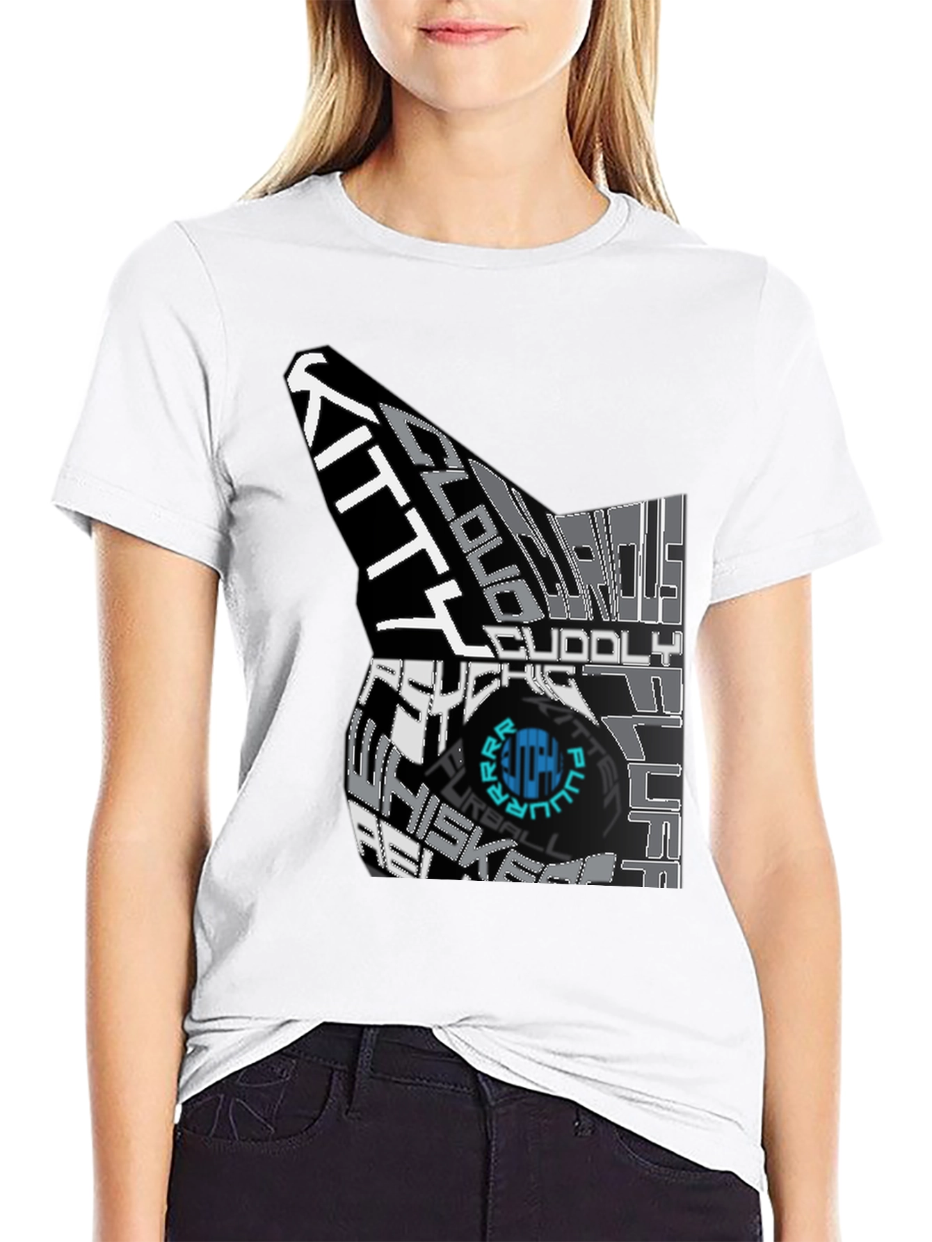 Cool Cat Typography T-Shirt