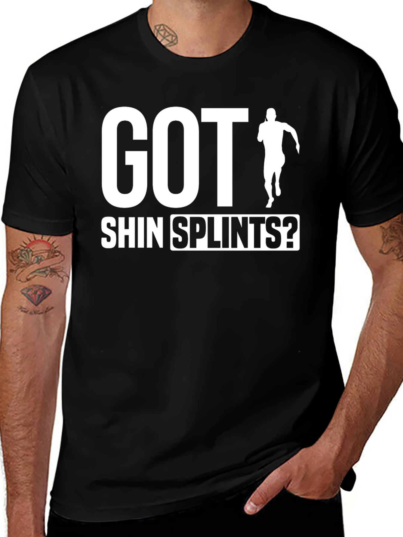 Got Shin Splints? Funny Running Graphic T-Shirt