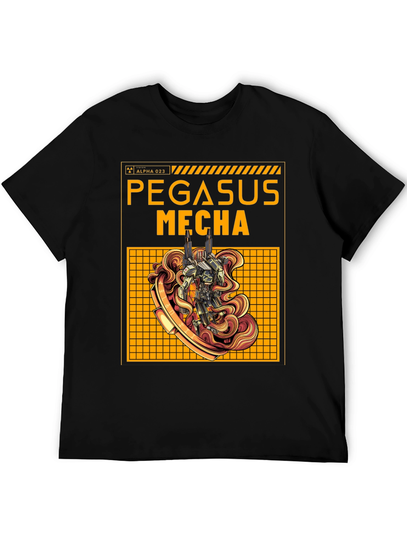 Pegasus Mecha Graphic Tee - Sci-Fi Robot T-Shirt
