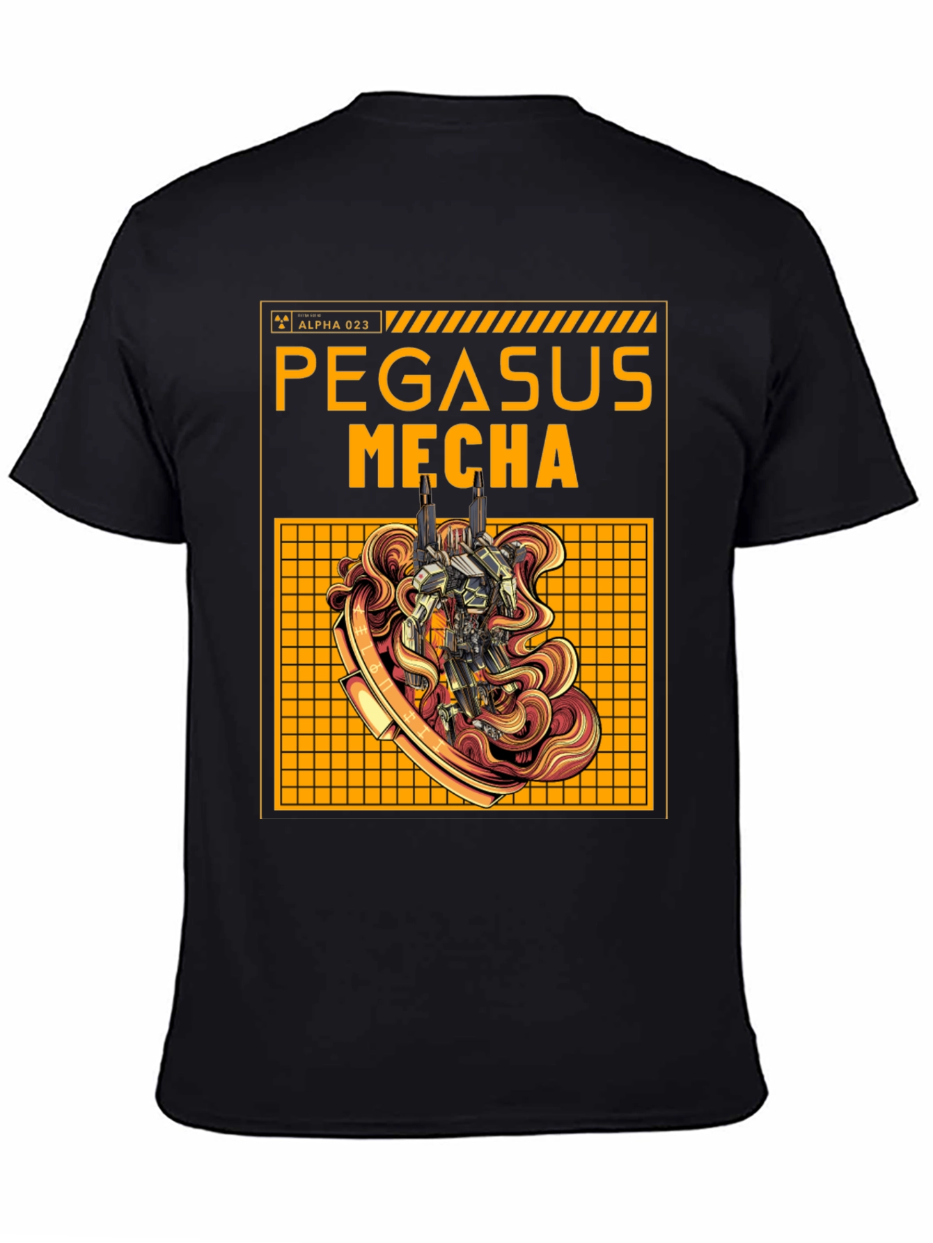 Pegasus Mecha Graphic Tee - Sci-Fi Robot T-Shirt