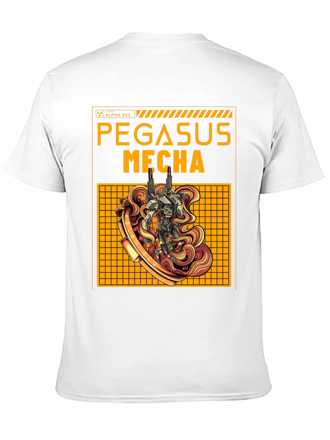Pegasus Mecha Graphic Tee - Sci-Fi Robot T-Shirt