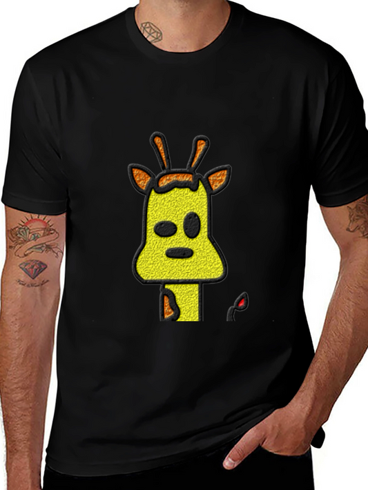 Cartoon Giraffe T-Shirt - Unique Graphic Tee