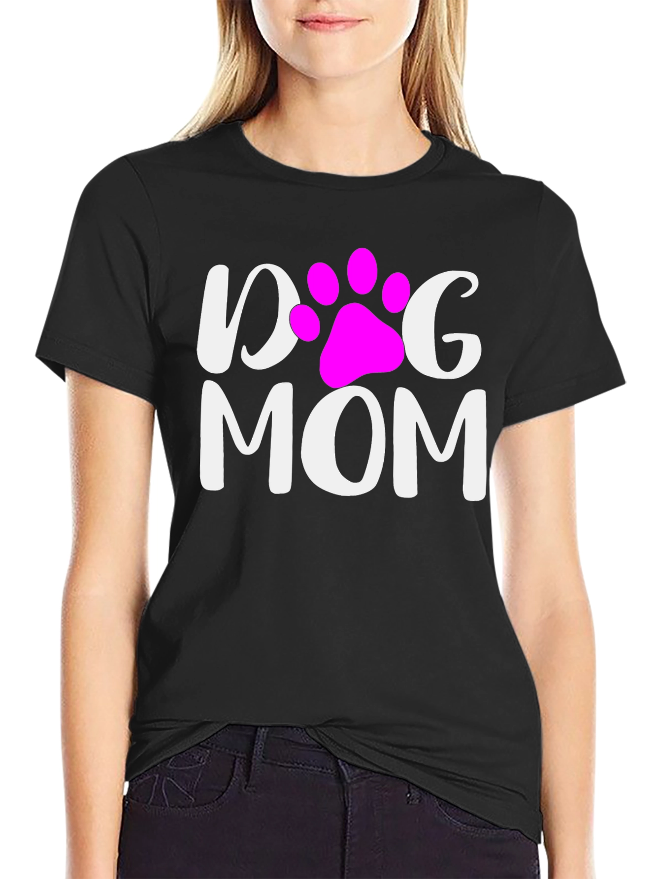 Dog Mom Graphic T-Shirt