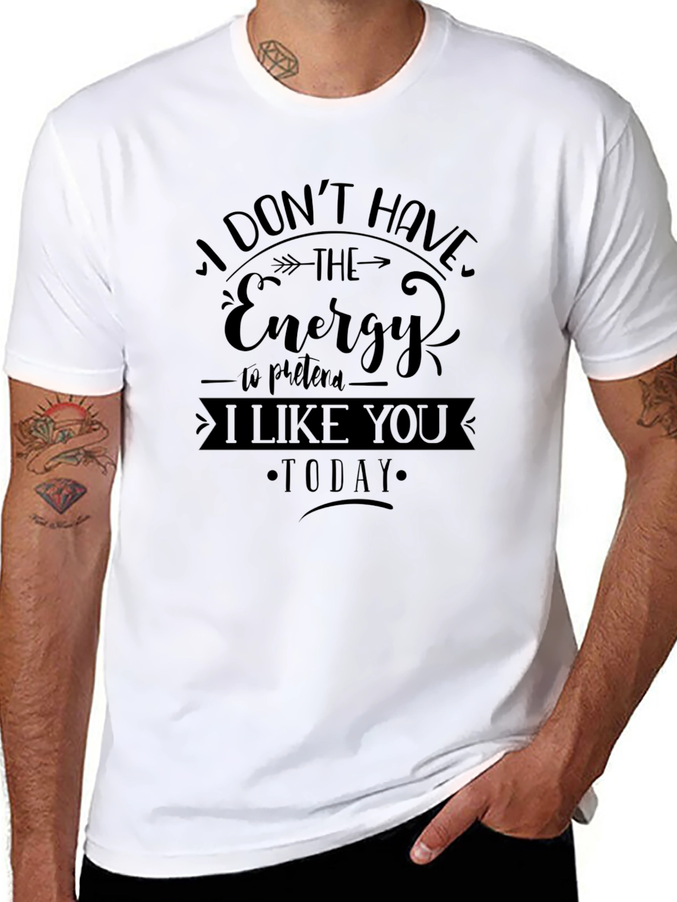 I Dont Have the Energy T-Shirt - Black