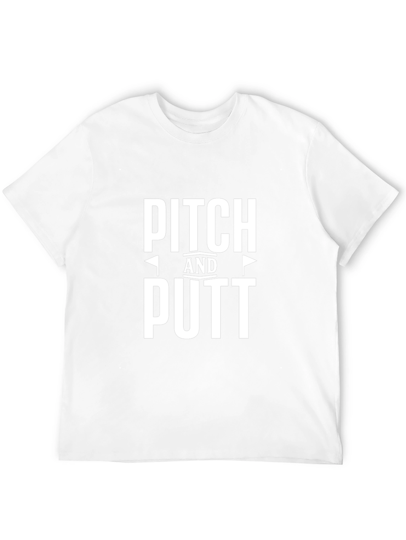 Pitch and Putt Golf Tee - Black Cotton Blend