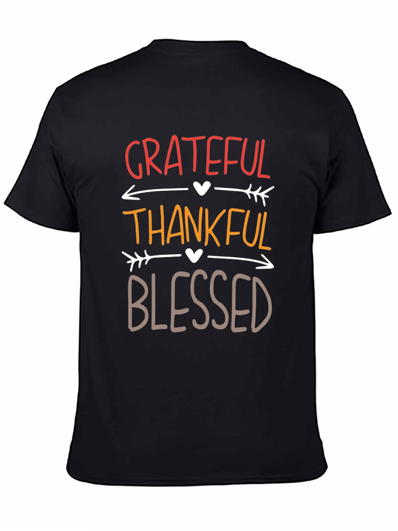 Grateful Thankful Blessed Thanksgiving T-Shirt