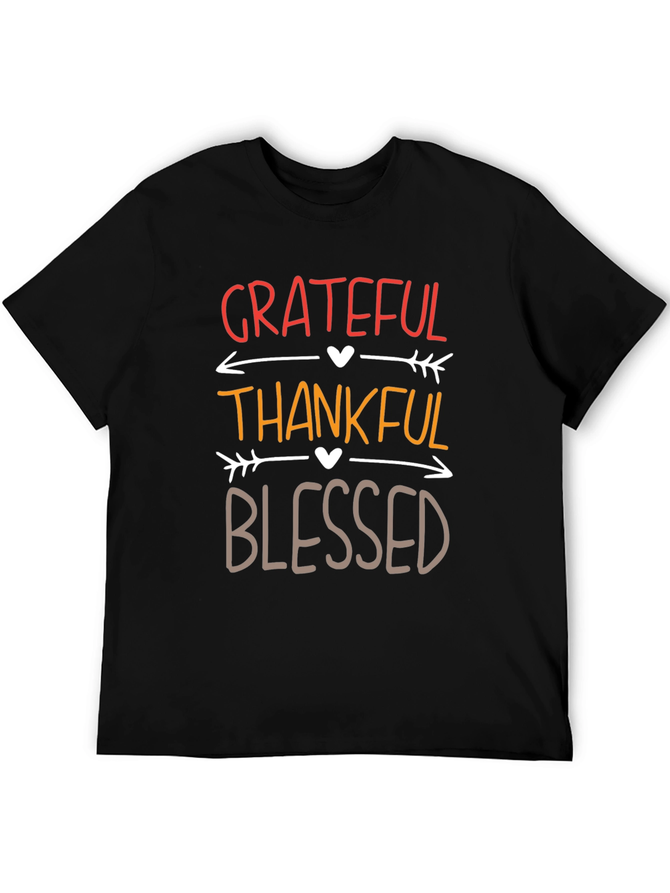 Grateful Thankful Blessed Thanksgiving T-Shirt