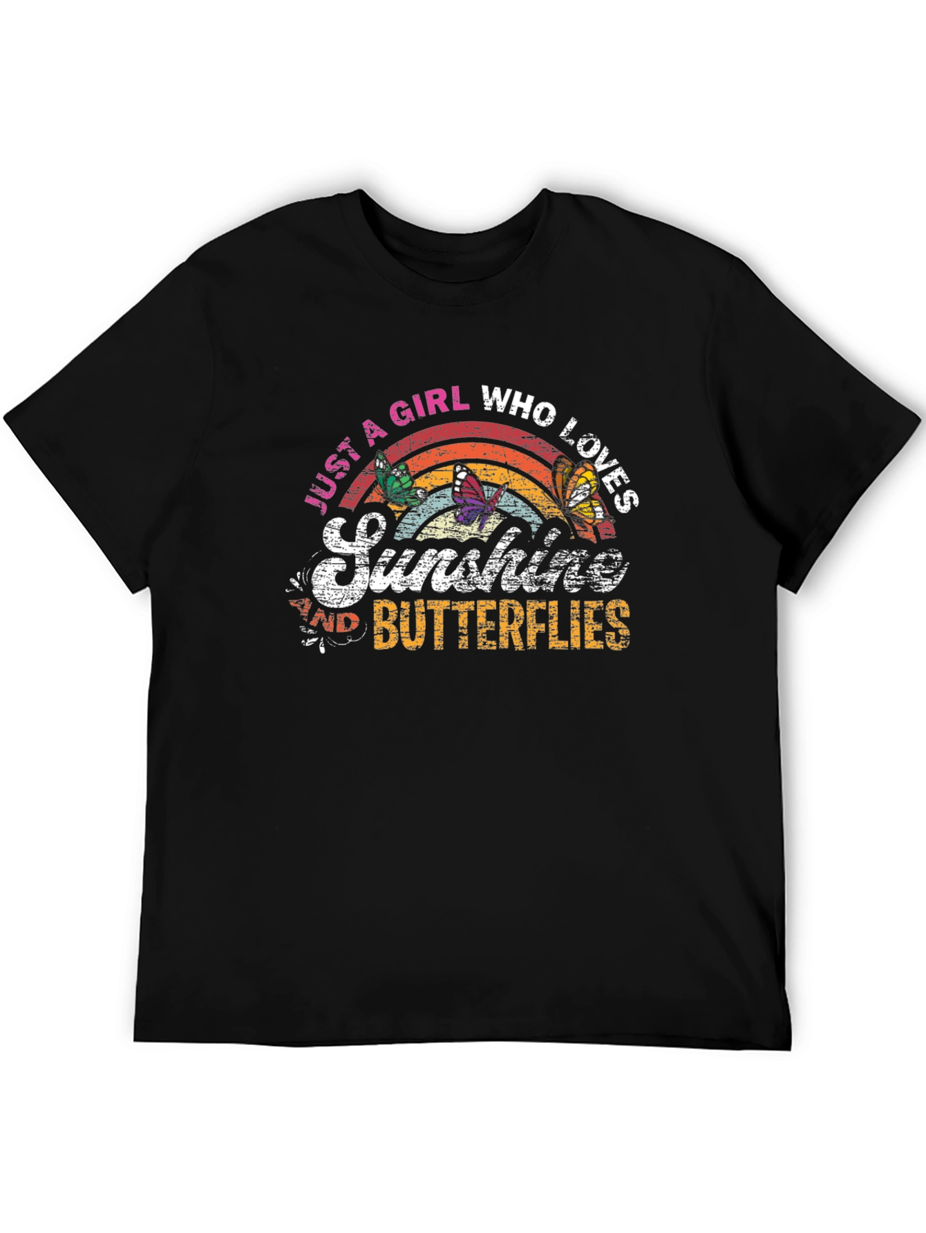 Sunshine and Butterflies Graphic T-Shirt