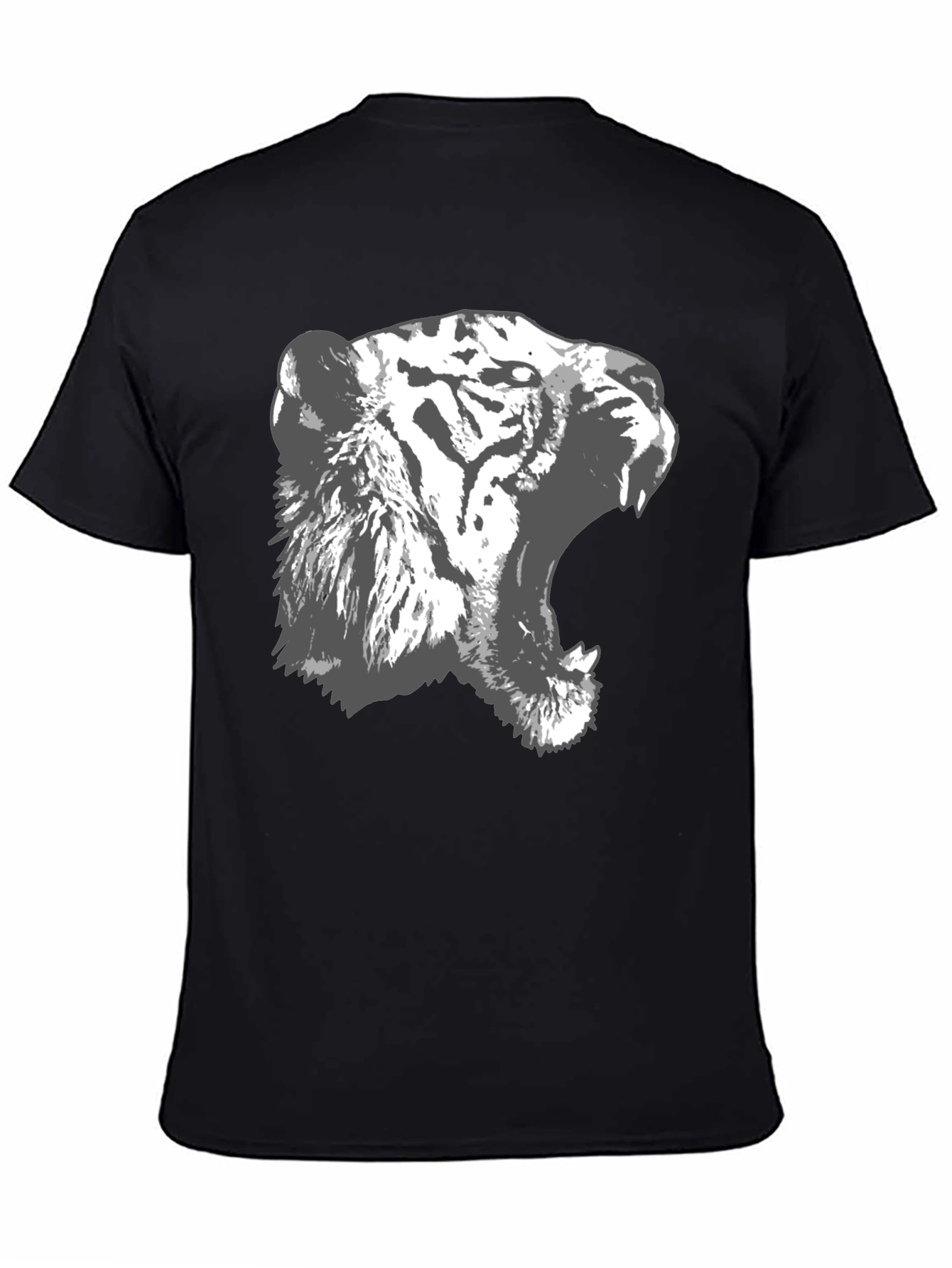 Roaring Tiger Graphic Black T-Shirt
