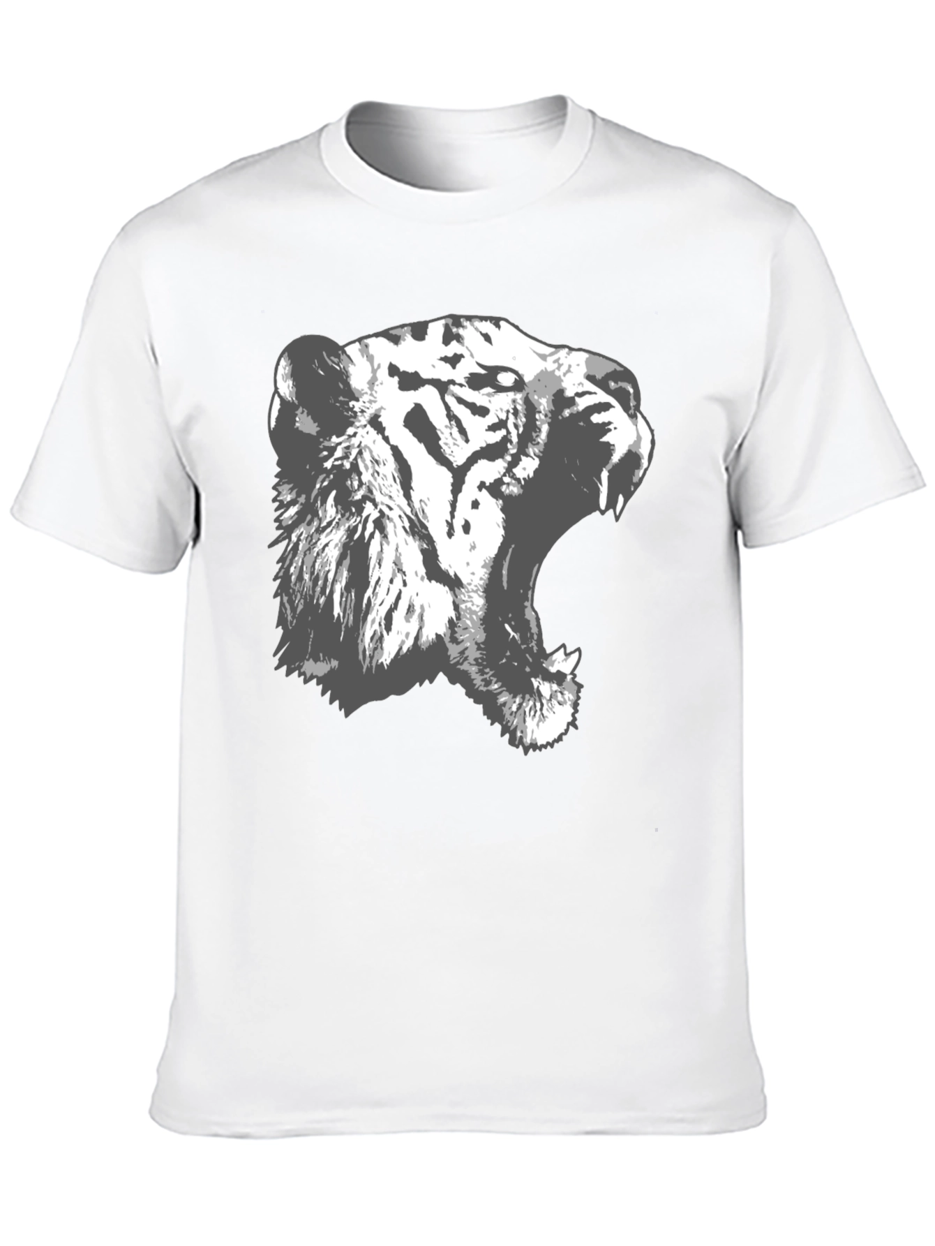 Roaring Tiger Graphic Black T-Shirt