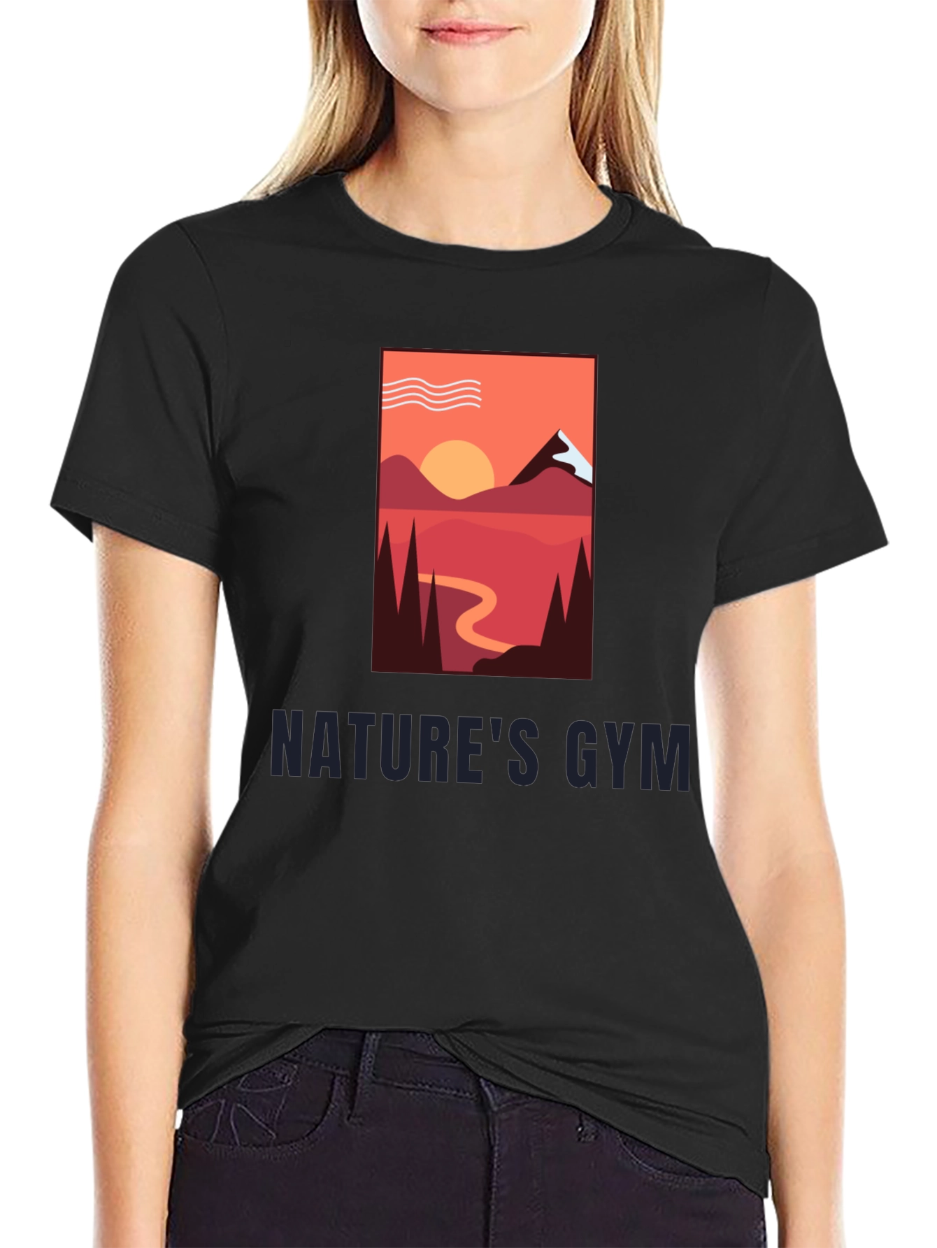 Natures Gym Graphic Tee - Outdoor Adventure Shirt
